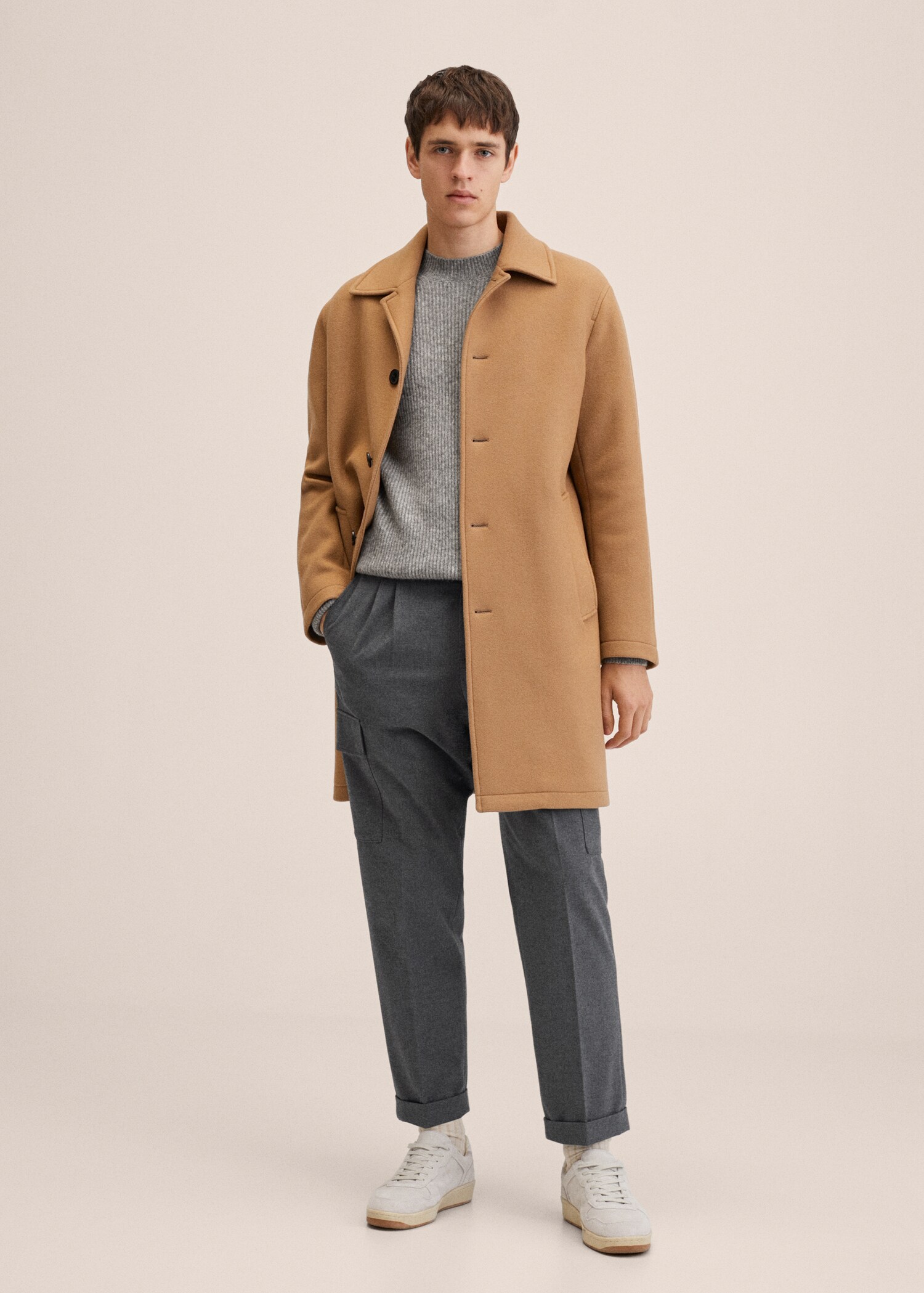 Pleated cargo pants - General plane