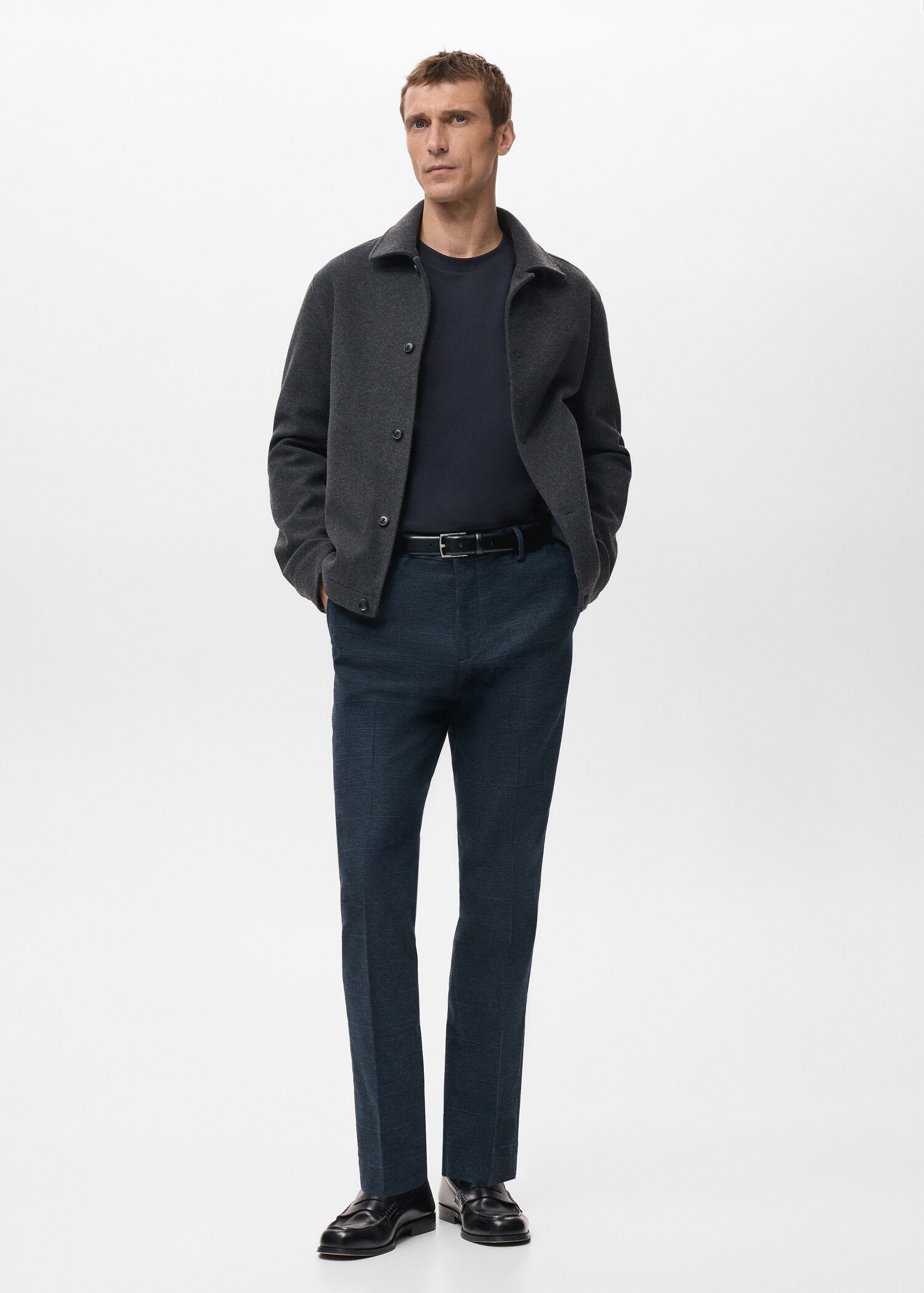 Pantalón franela slim fit - Plano general