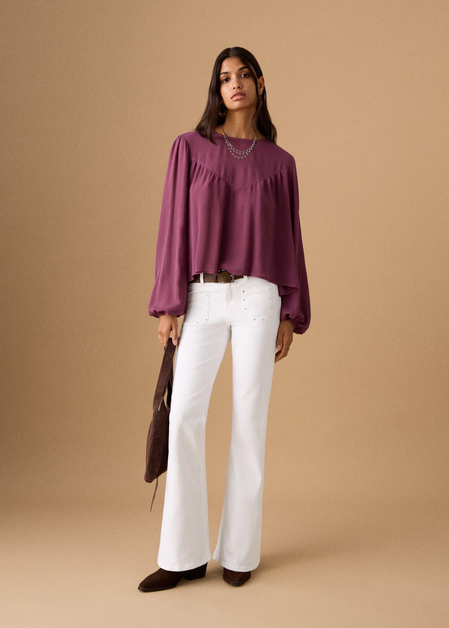 Flared jeans with studs - General plane