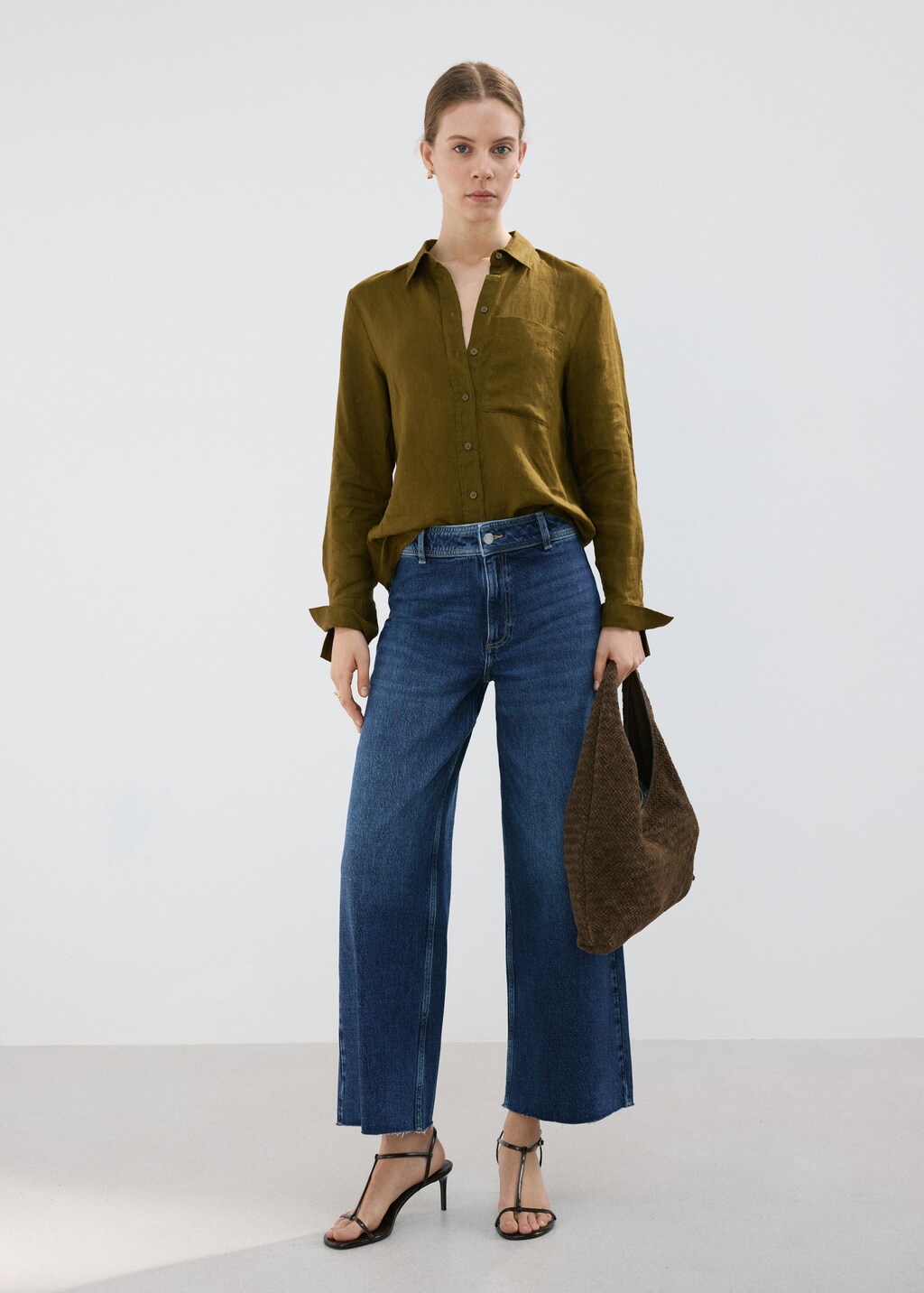Mango Catherin culotte high-rise jeans