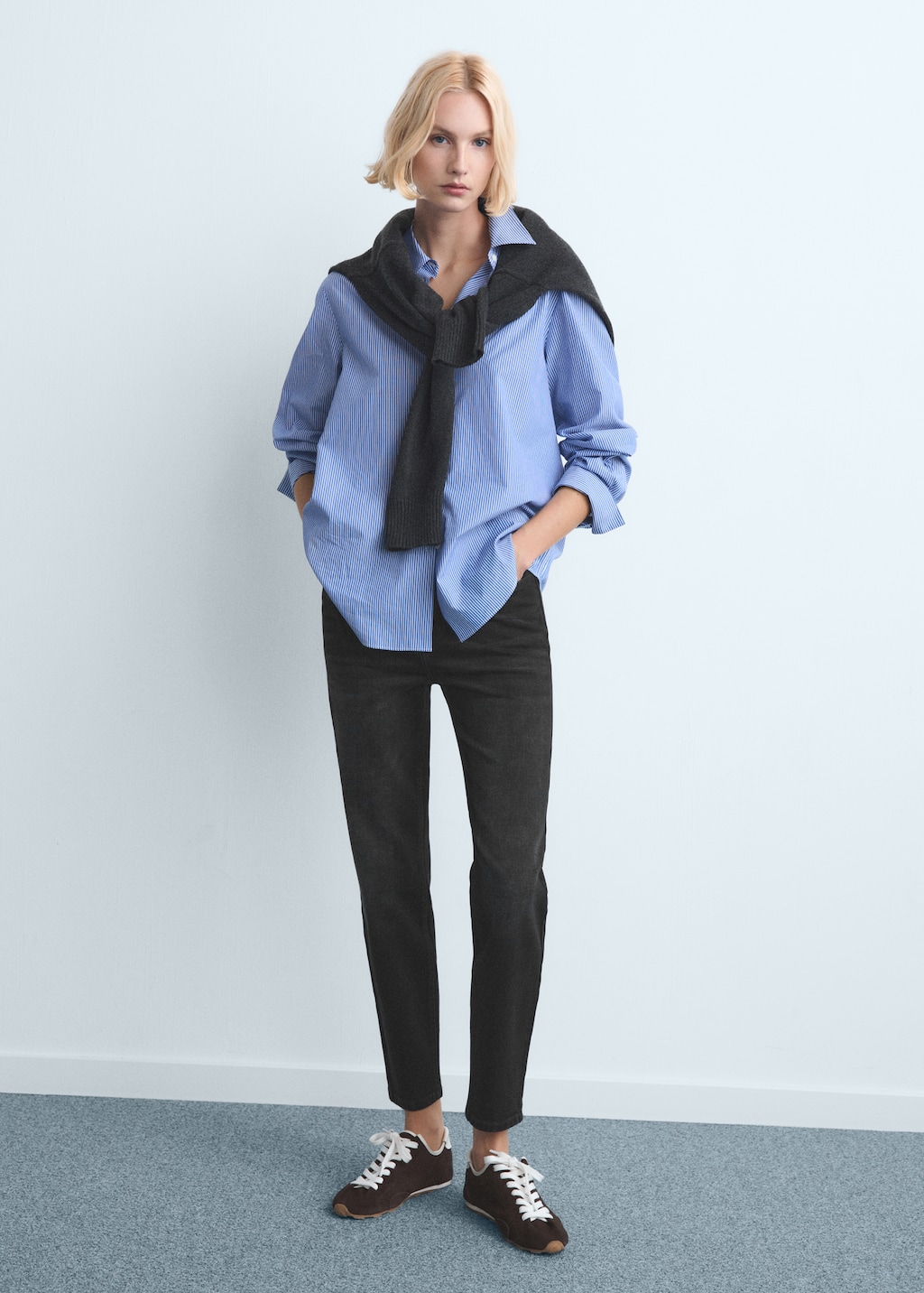 Mango Newmom comfort high-rise jeans