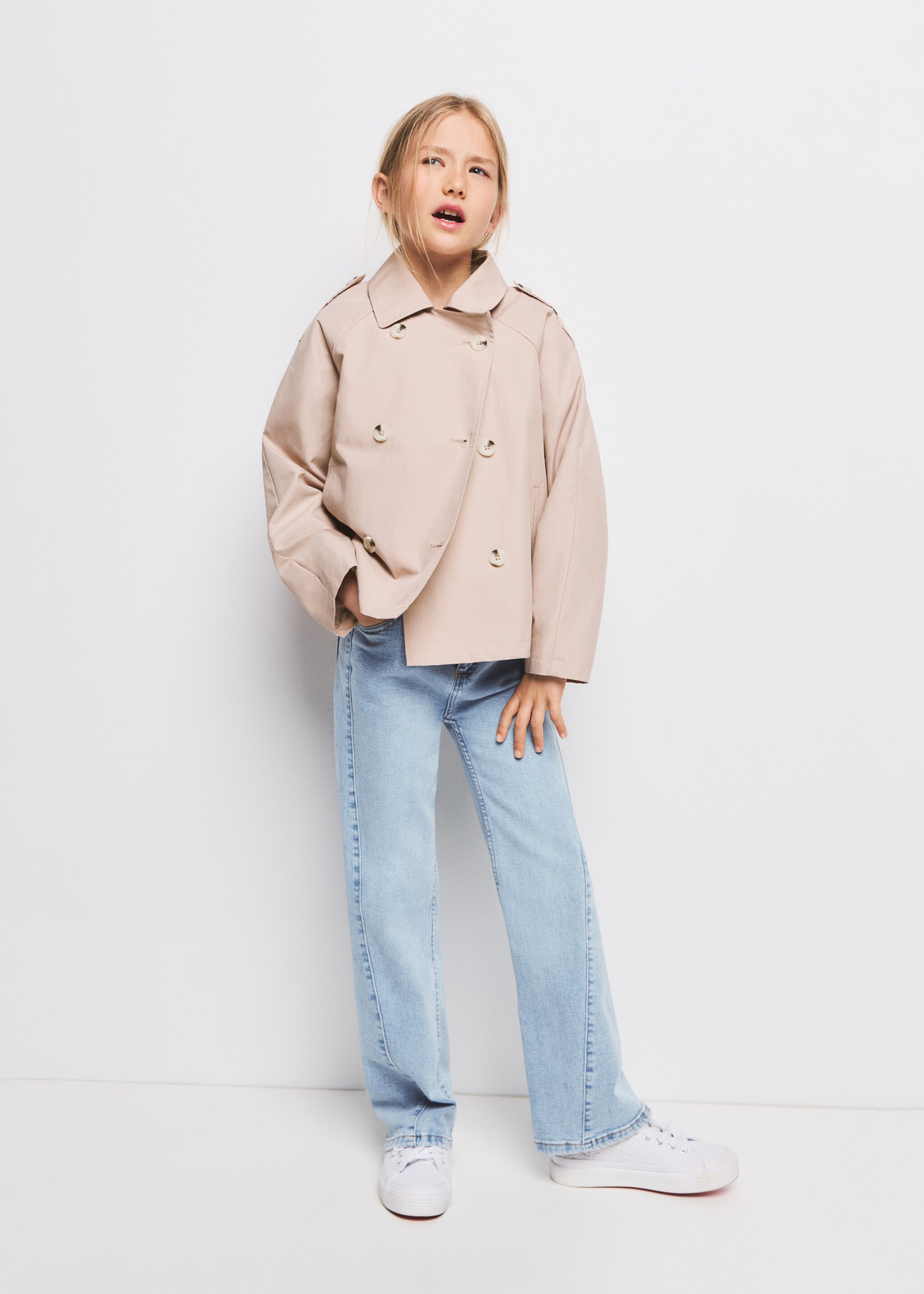 Decorative seam flared jeans - General plane, Light Blue. Ref: 27011262-00.