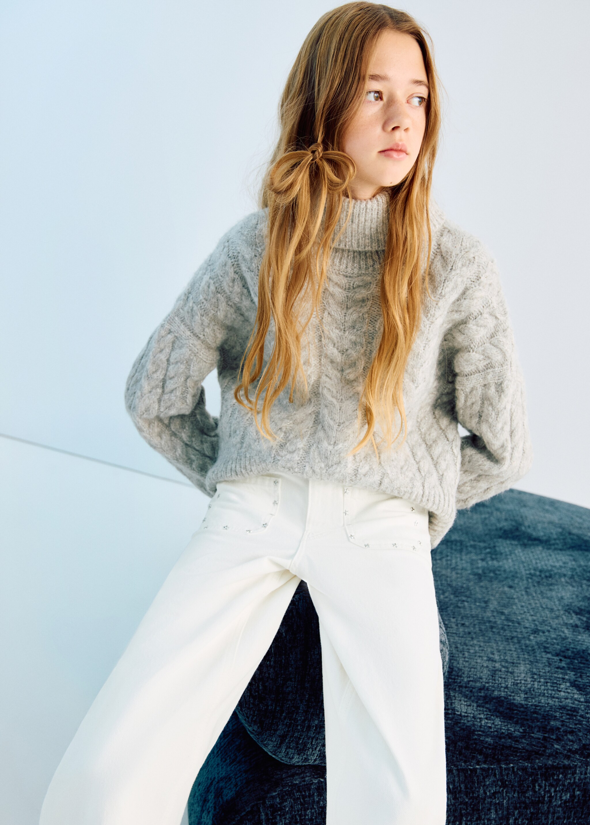 Studded star jeans - General plane, White. Ref: 27011263-00.