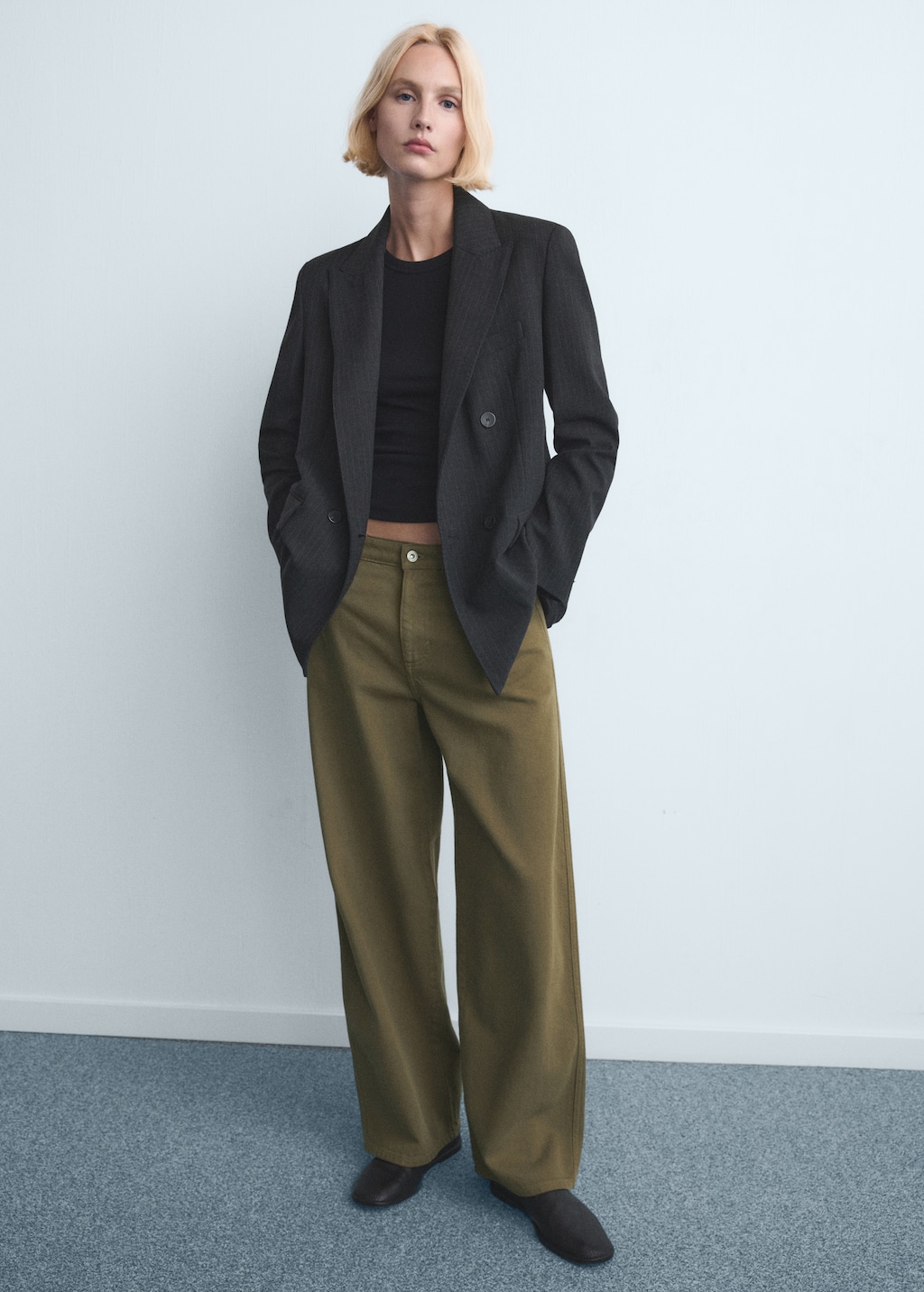 Mango Low-rise balloon jeans