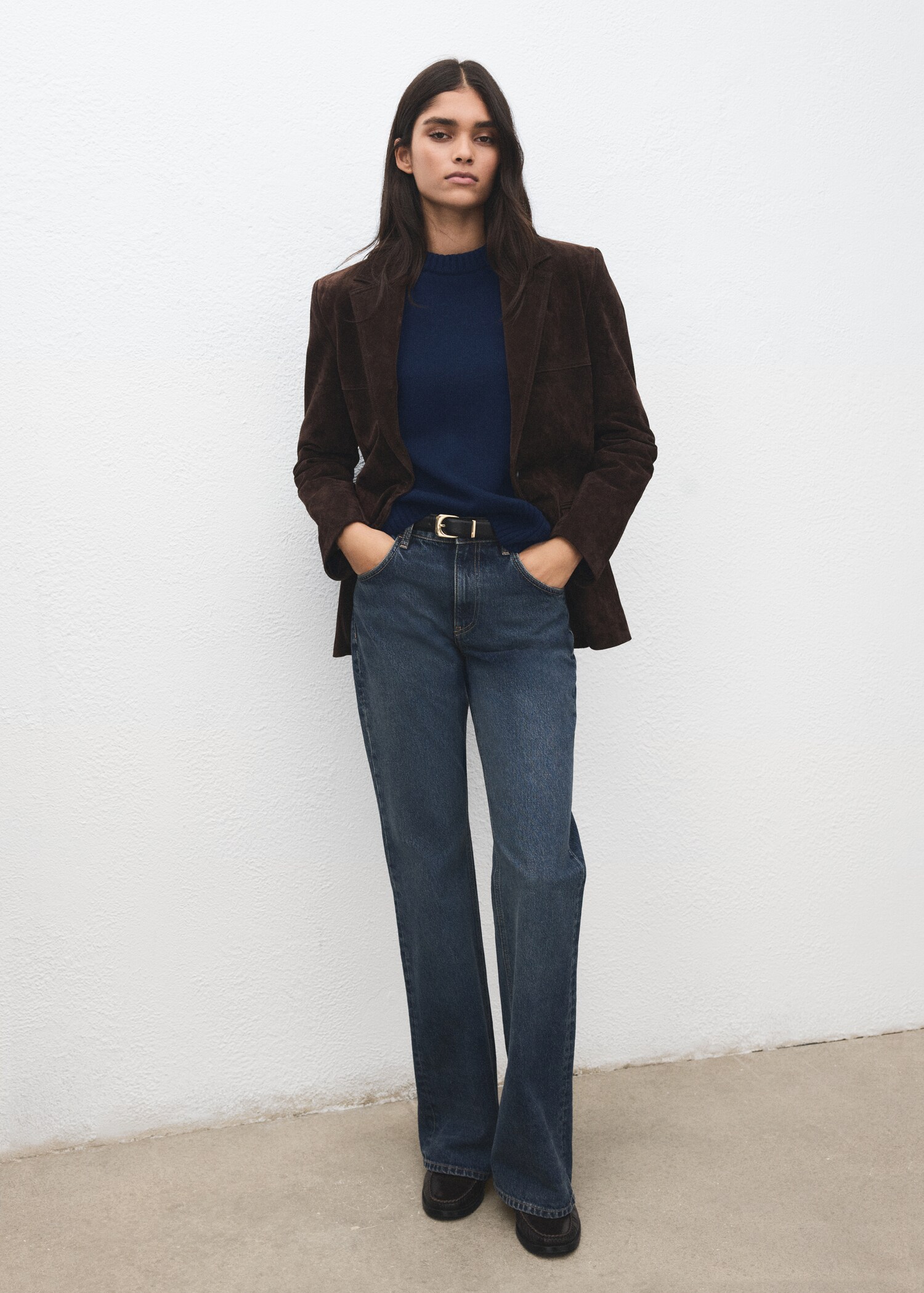 Wool-blend knit sweater - General plane