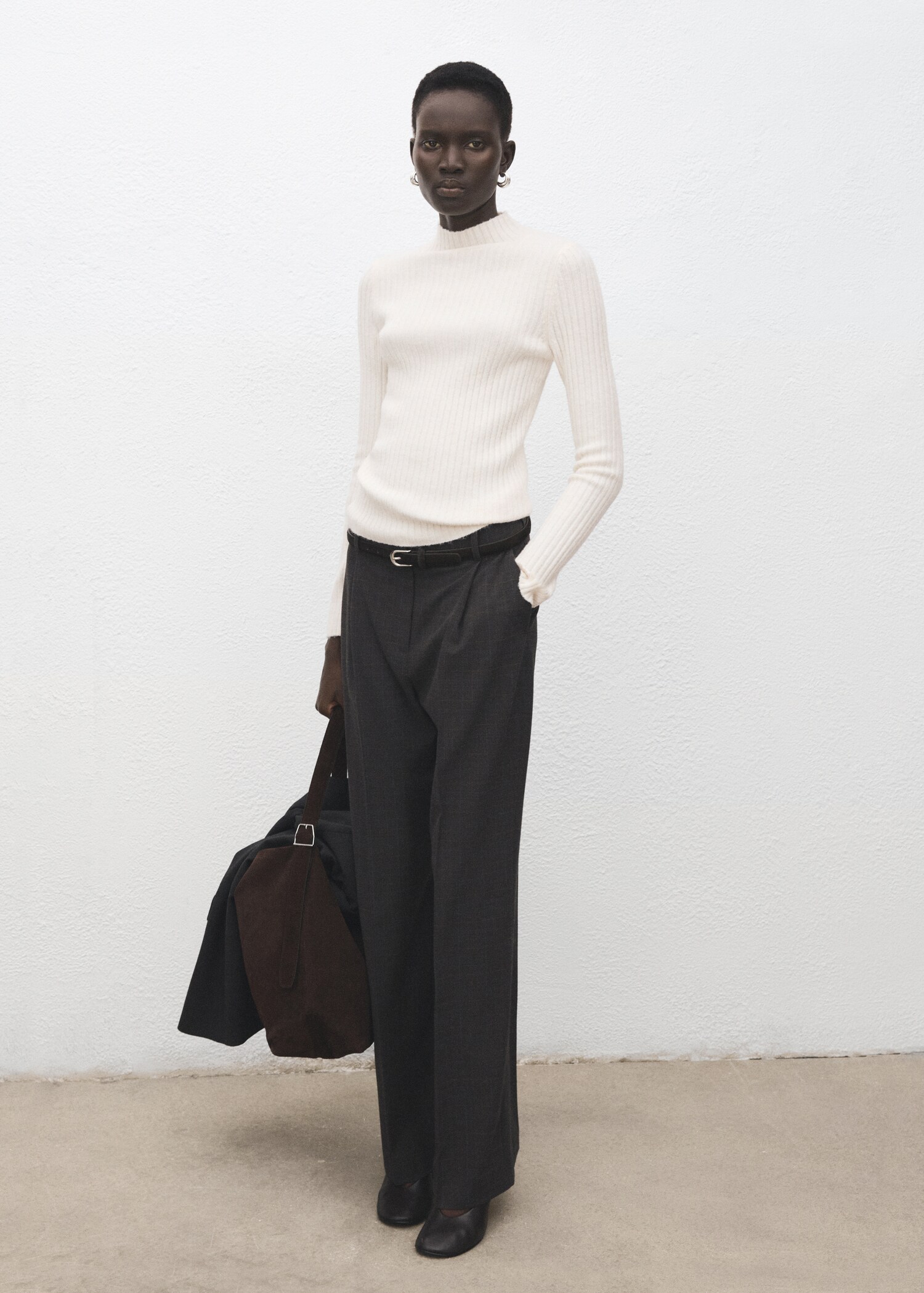 Jersey entallado cuello perkins - Plano general