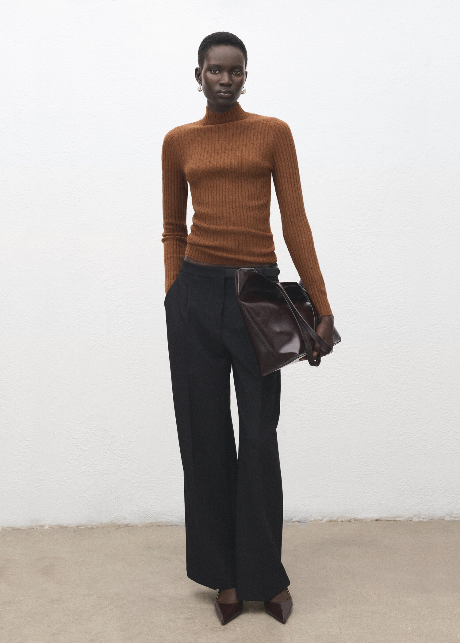 Jersey entallado cuello perkins - Plano general