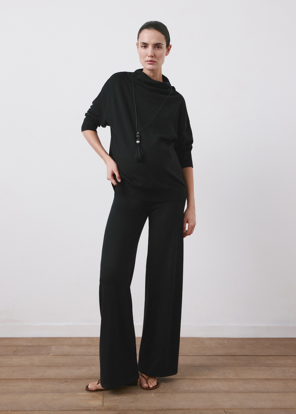 Mango Gathered perkins-neck sweater thumbnail