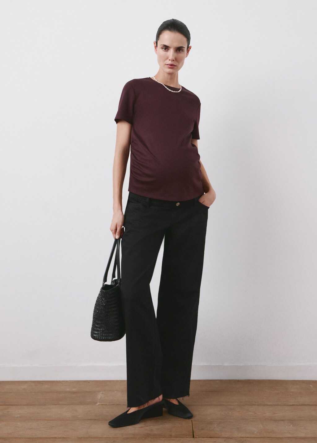 Mango Wide leg maternity jeans