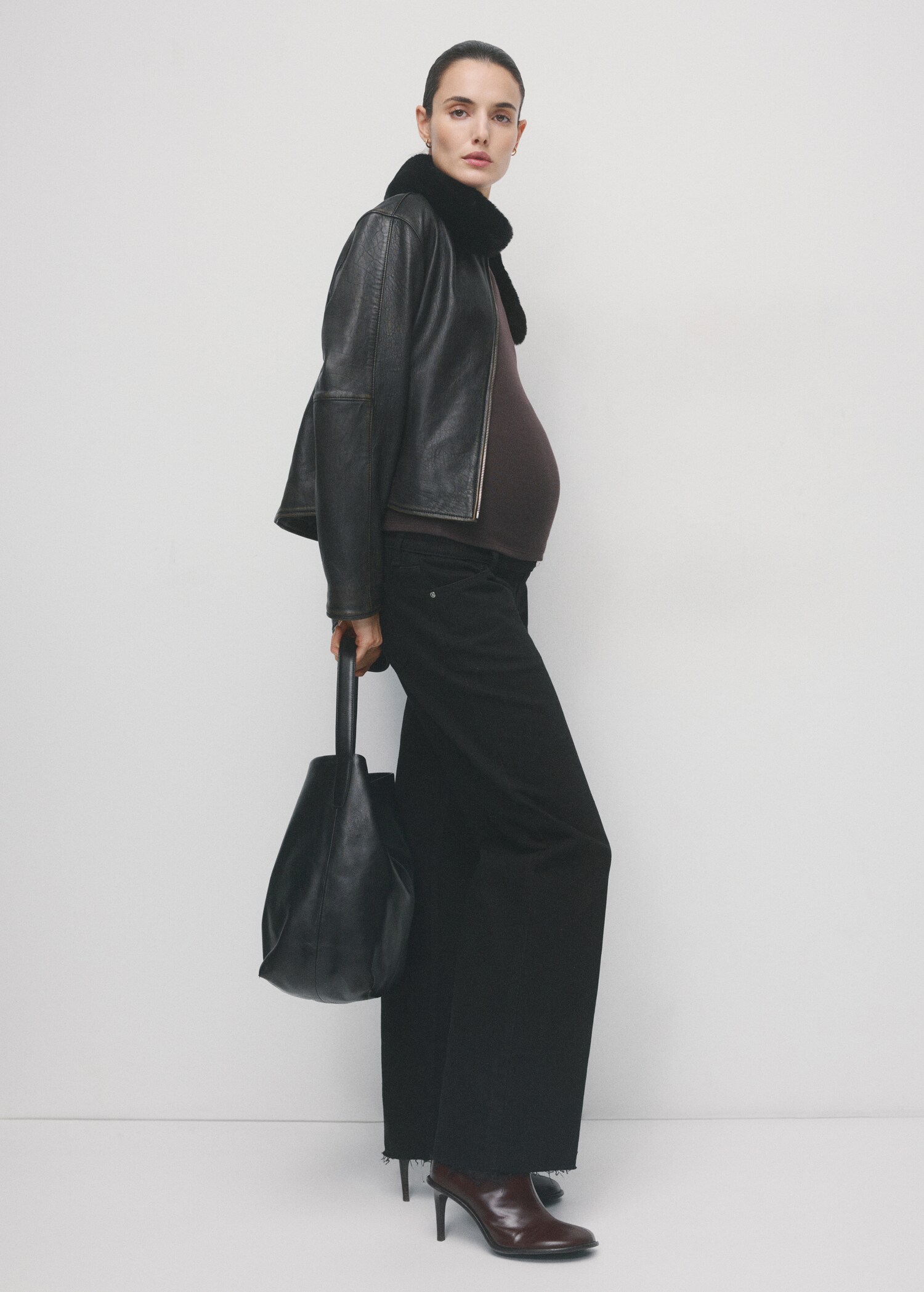 Wideleg zwangerschapsjeans - Overzichtstekening