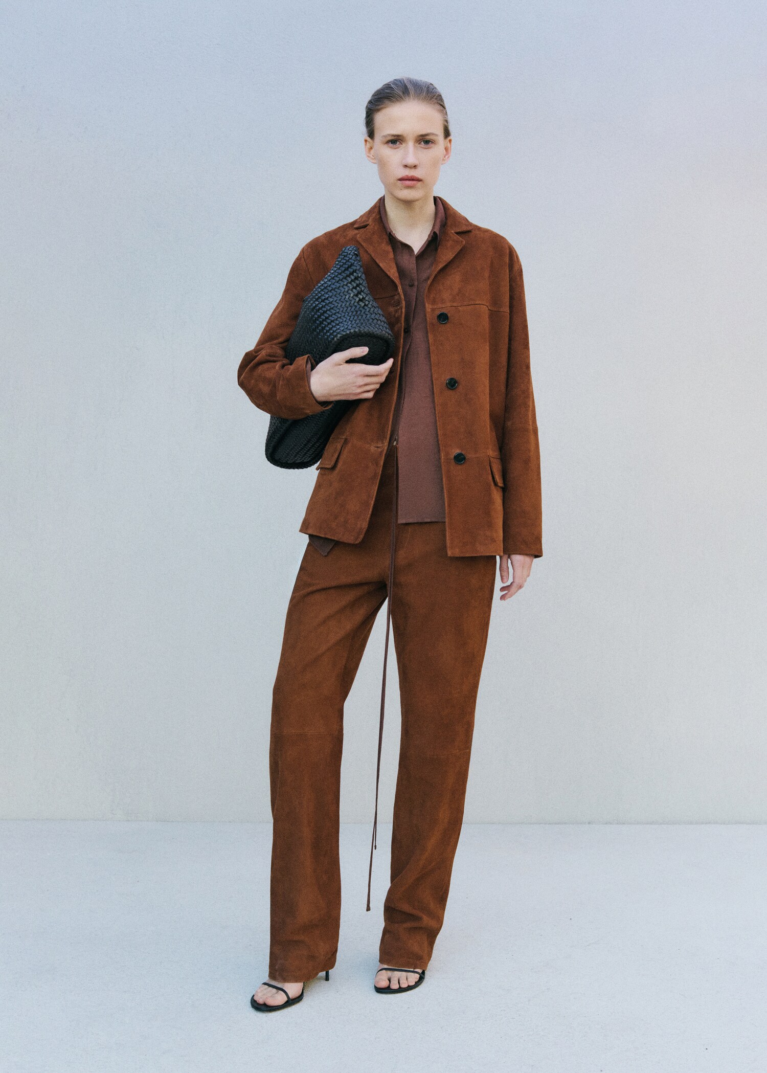 Braided leather bag - General plane