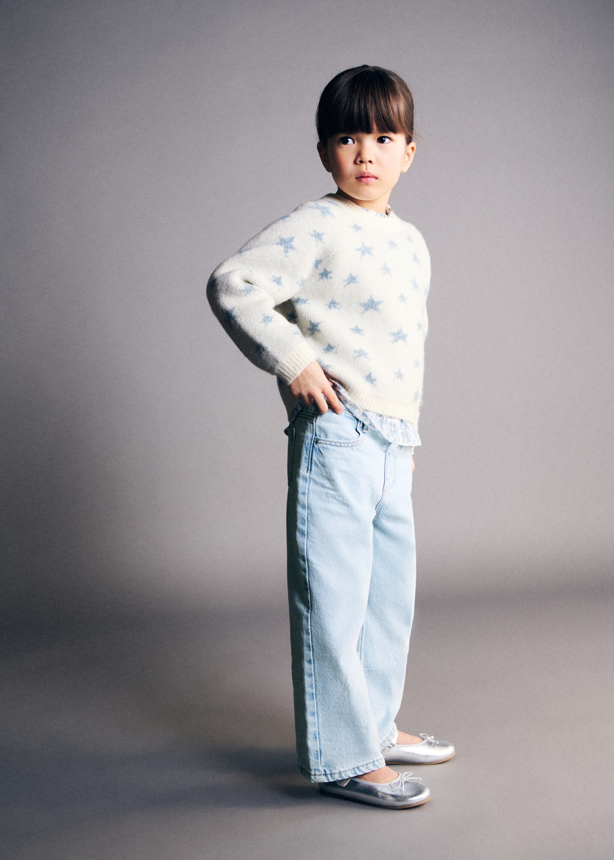 Jeans culote - General plane, Light Blue. Ref: 27012895-00.