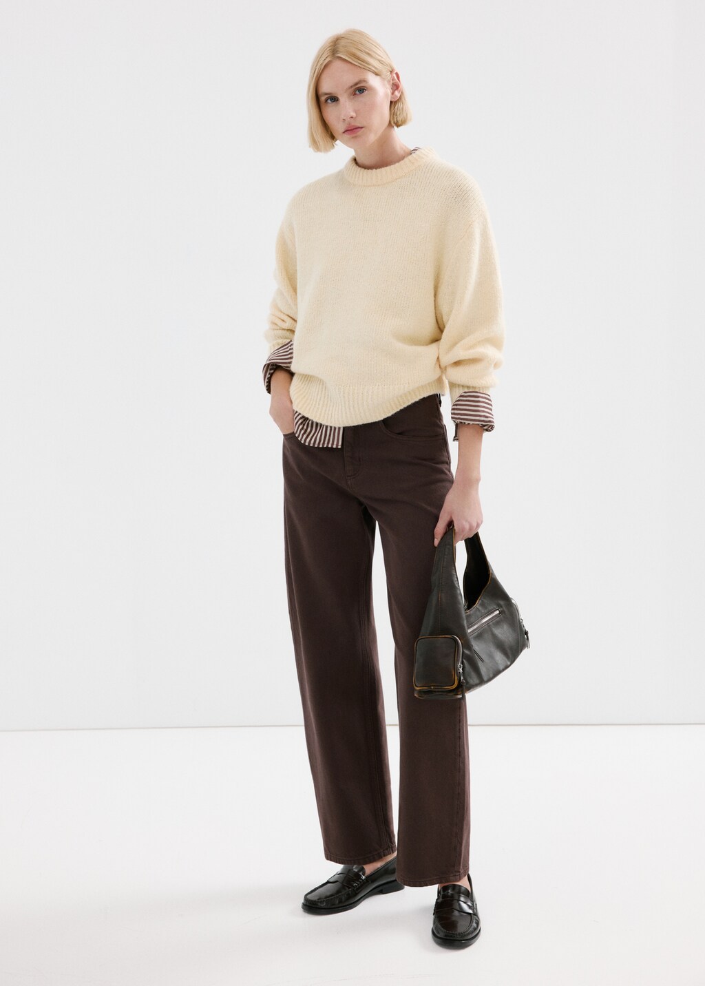 Mango High-waisted barrel jeans
