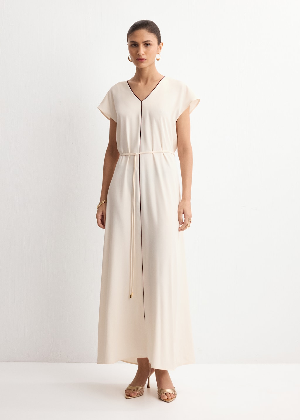 Mango Belt detail dress