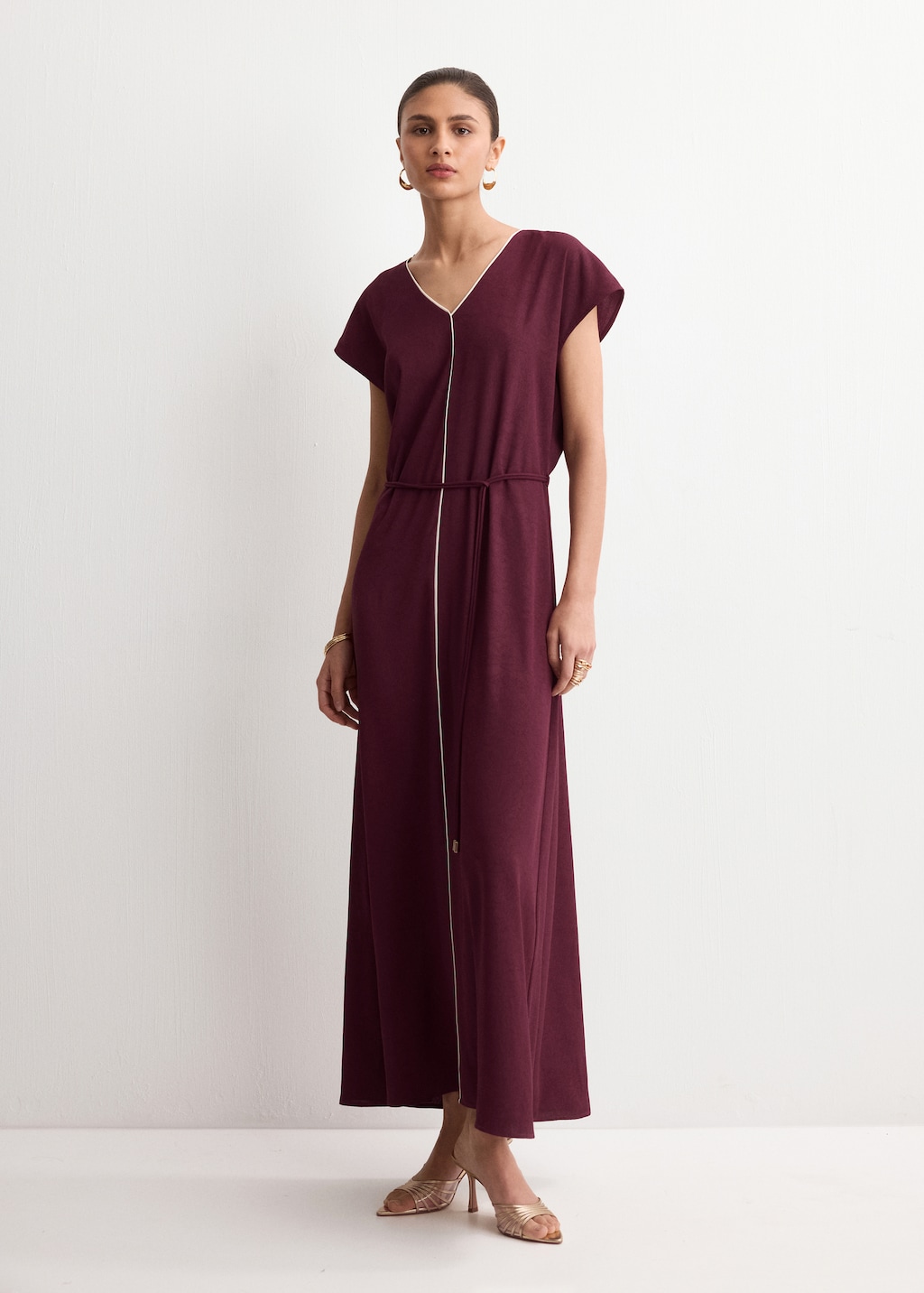 Mango Belt detail dress