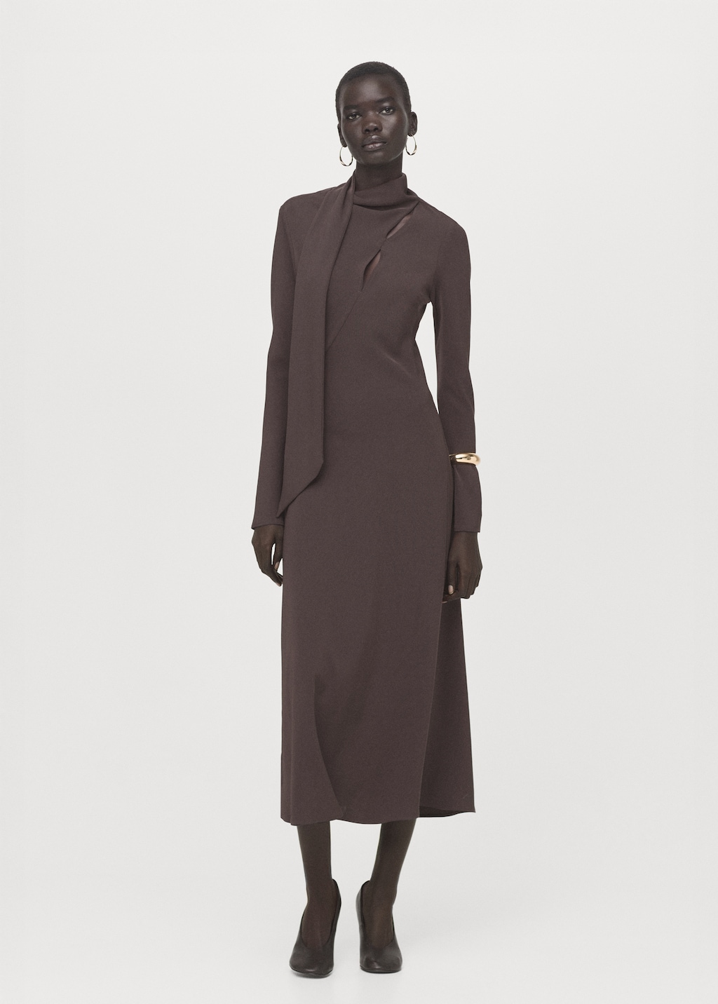 A-line foulard dress - image 2