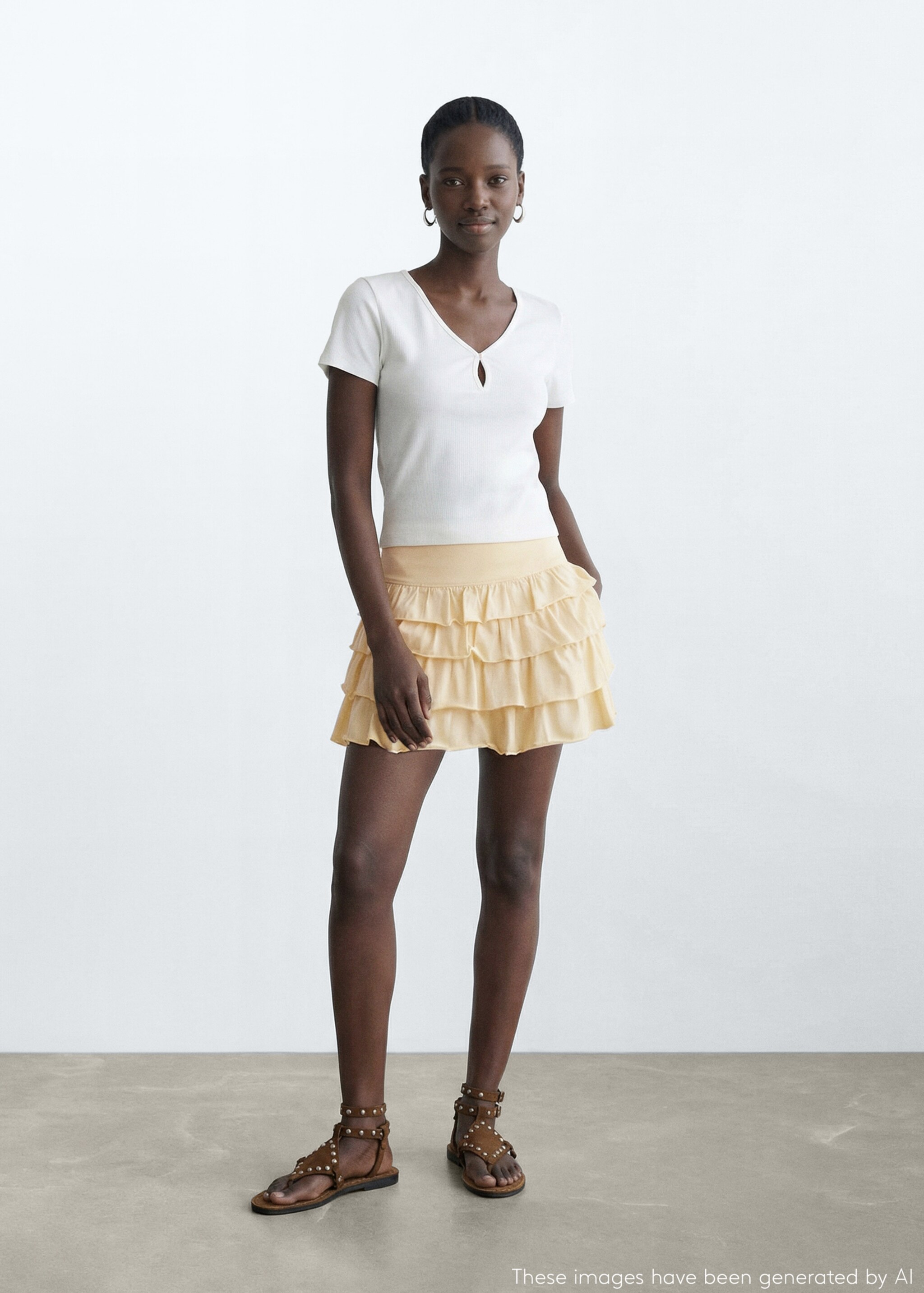 Shell basket bag - General plane, Pastel Yellow. Ref: 27014779-00.