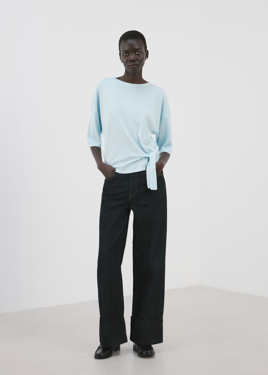 Bow knit sweater - image 2