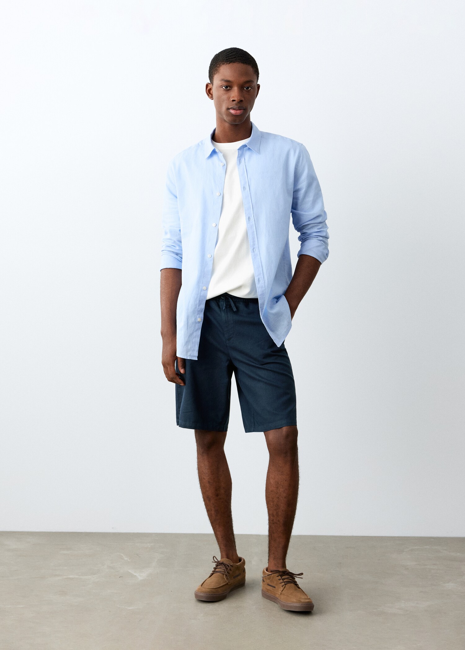 Bermuda coton lin - Plan général