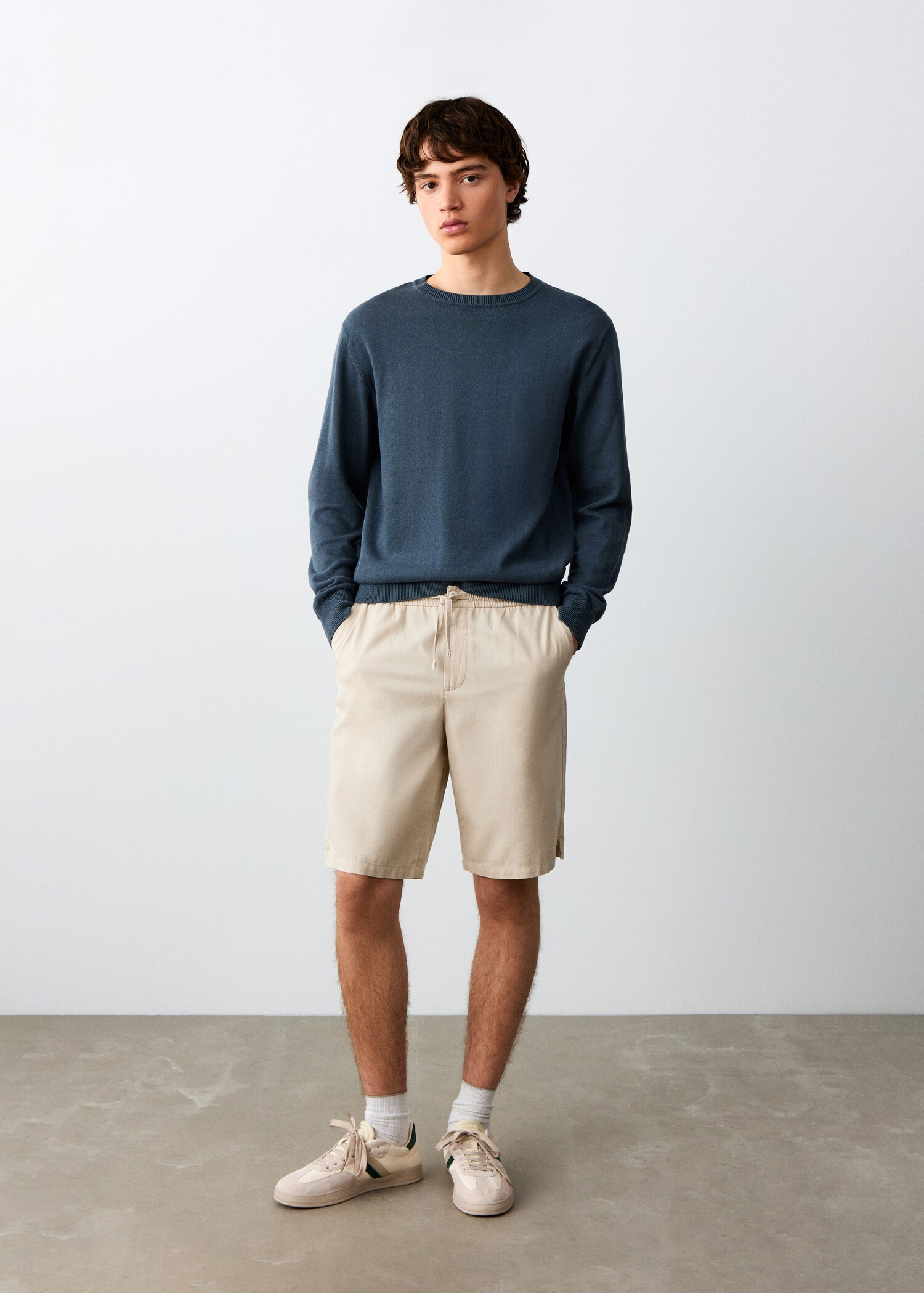 Cotton Bermuda shorts - General plane