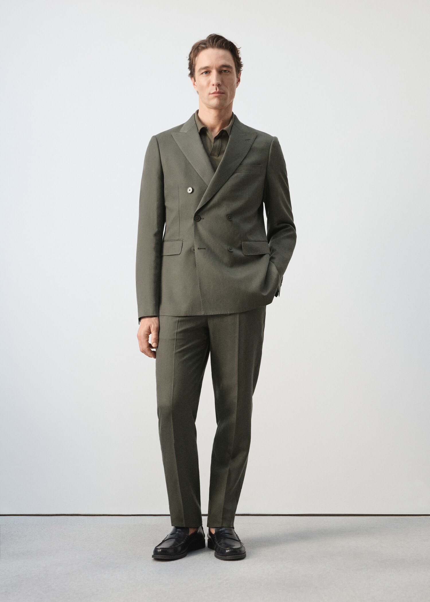 Amalfi slim fit suit trousers - General plane