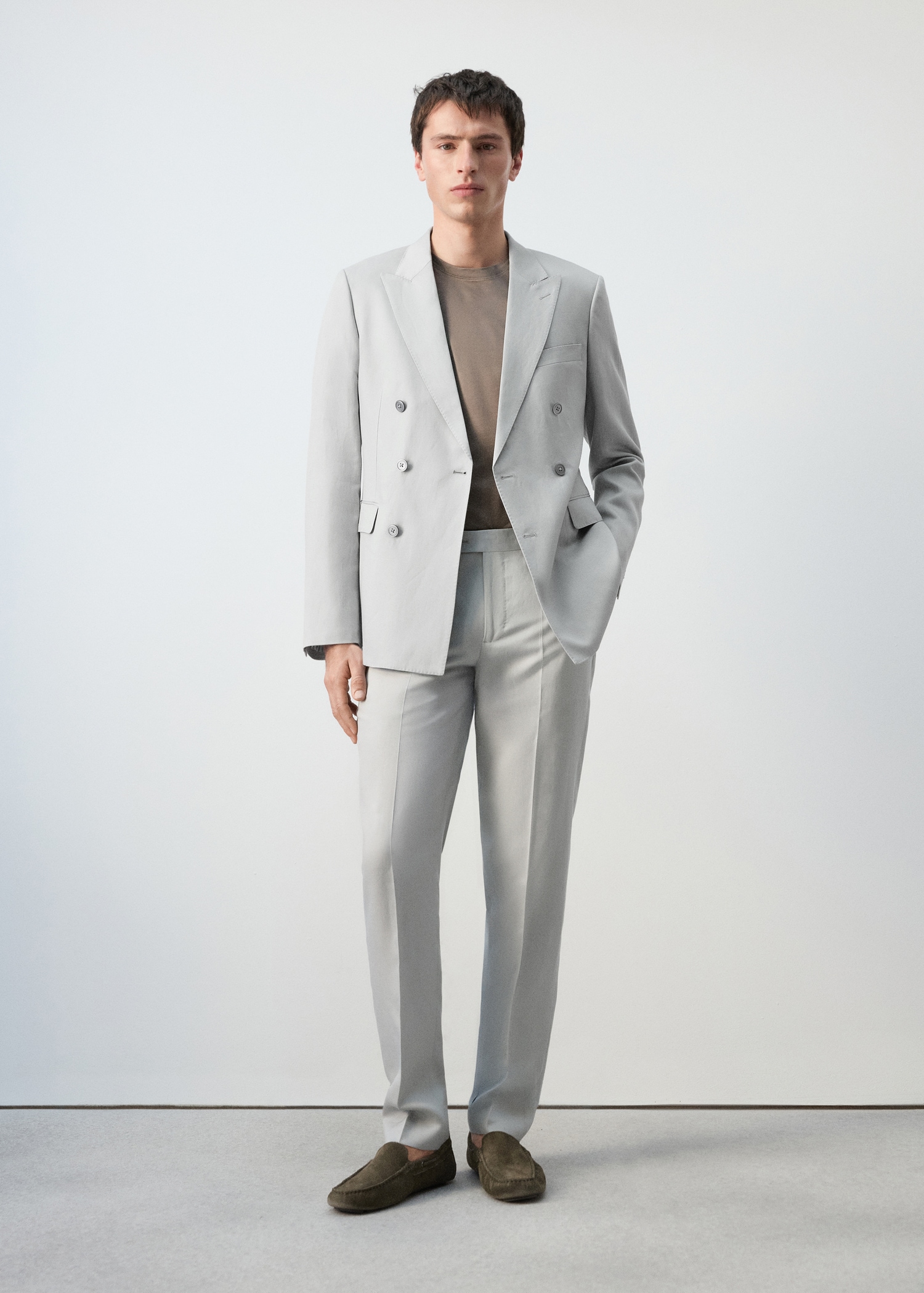 Amalfi slim fit suit trousers - General plane