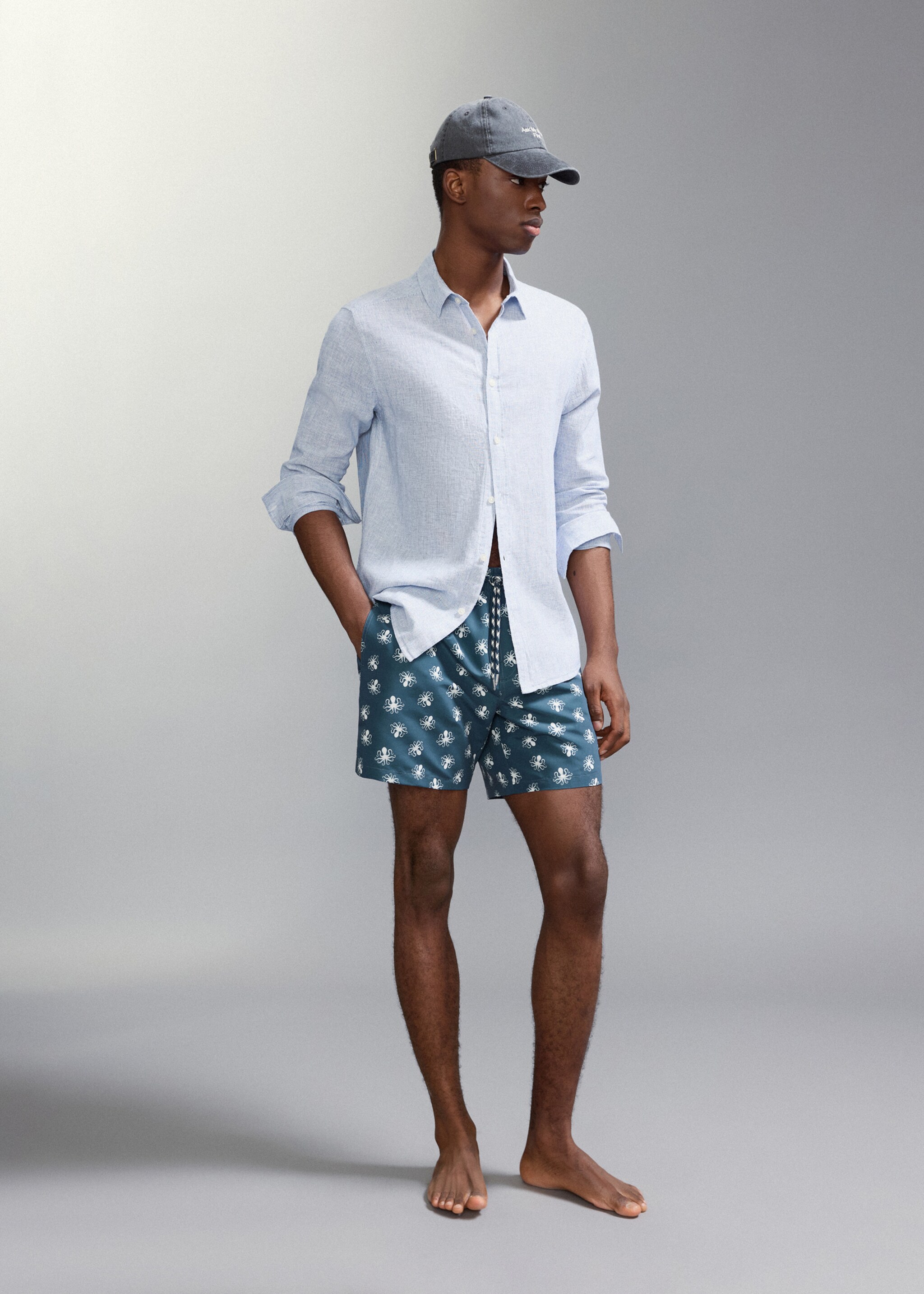 Octopus print swimsuit - General plane, Blue. Ref: 27015995-00.