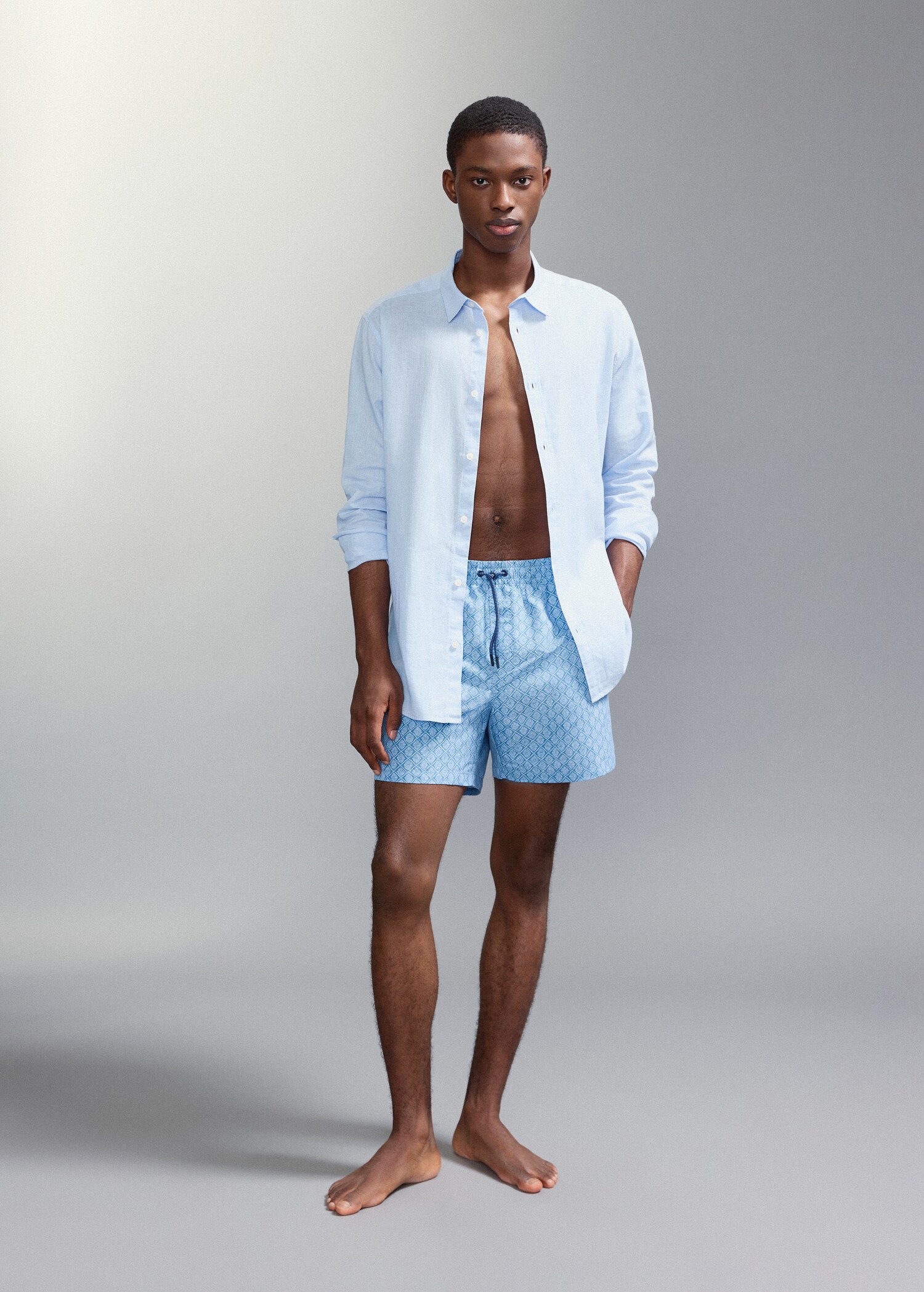 Floral print swimsuit - General plane