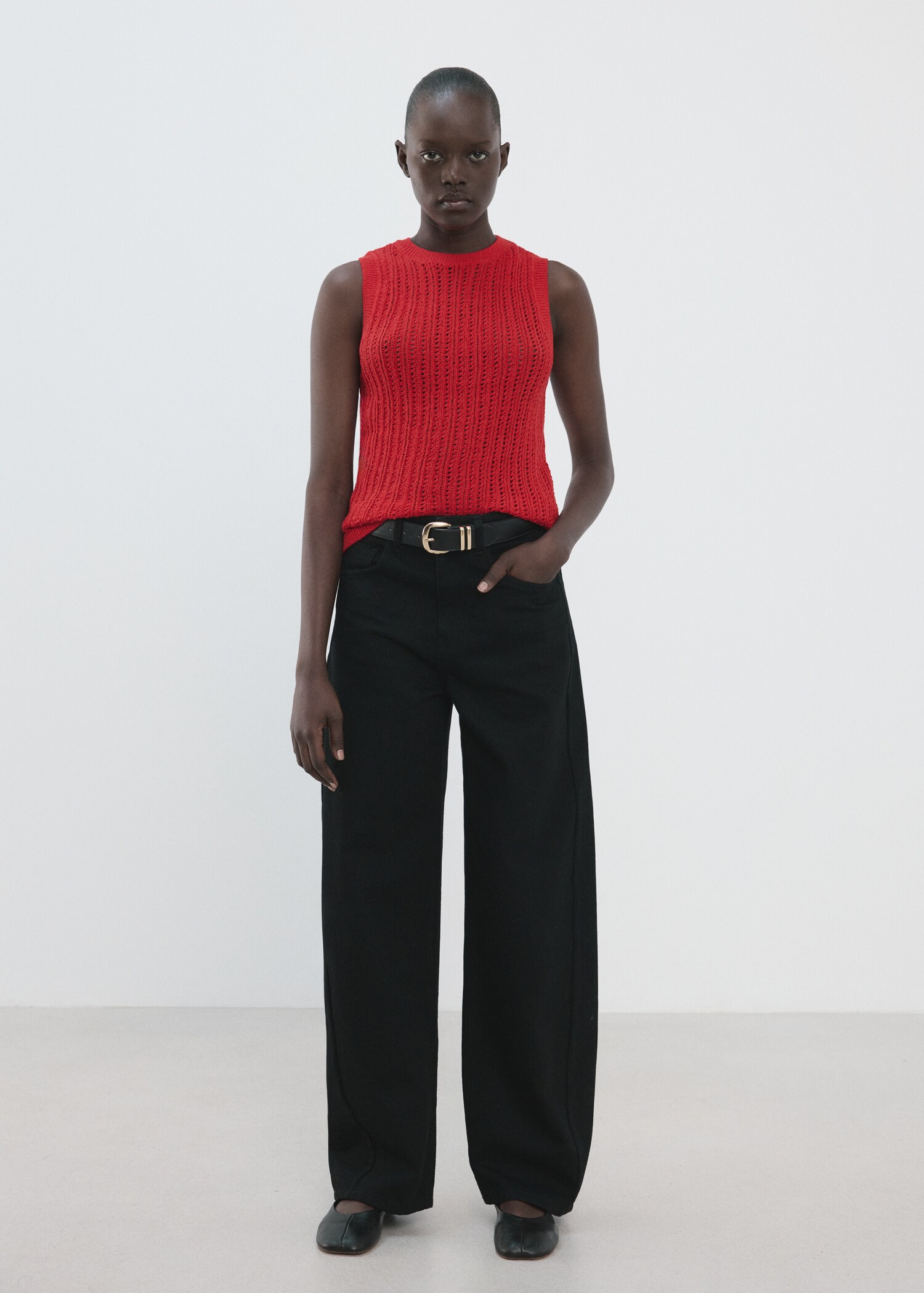 Openwork knit top - General plane