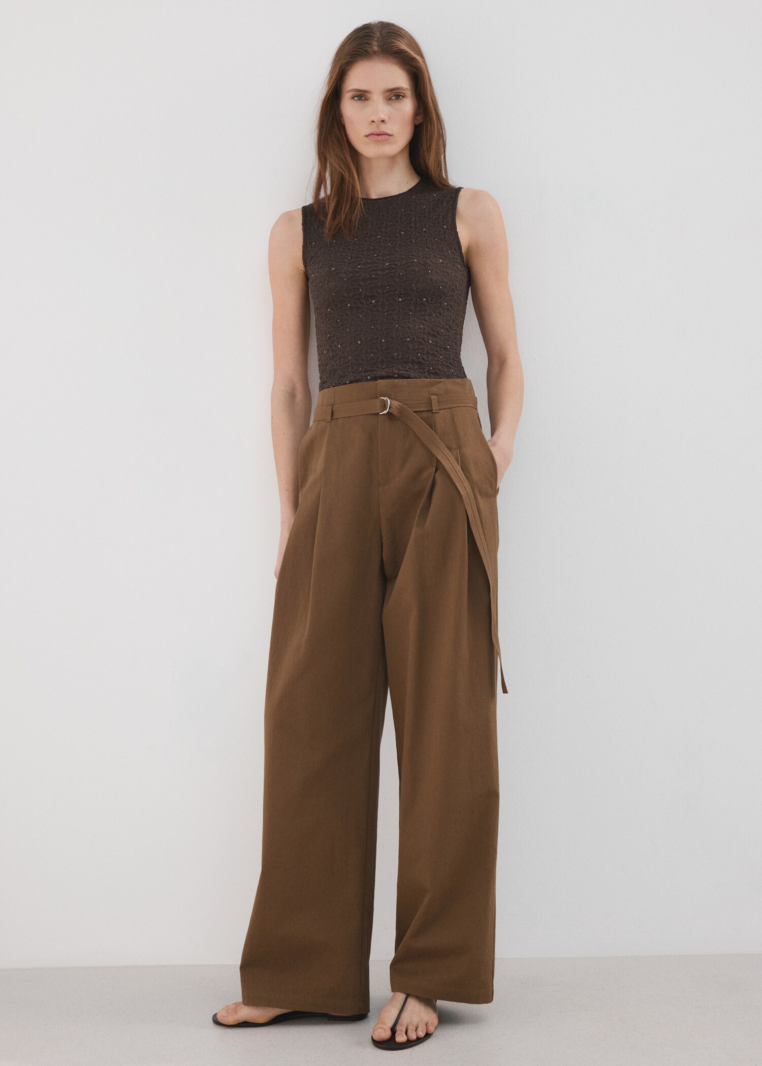 Wide strap glitter top - General plane