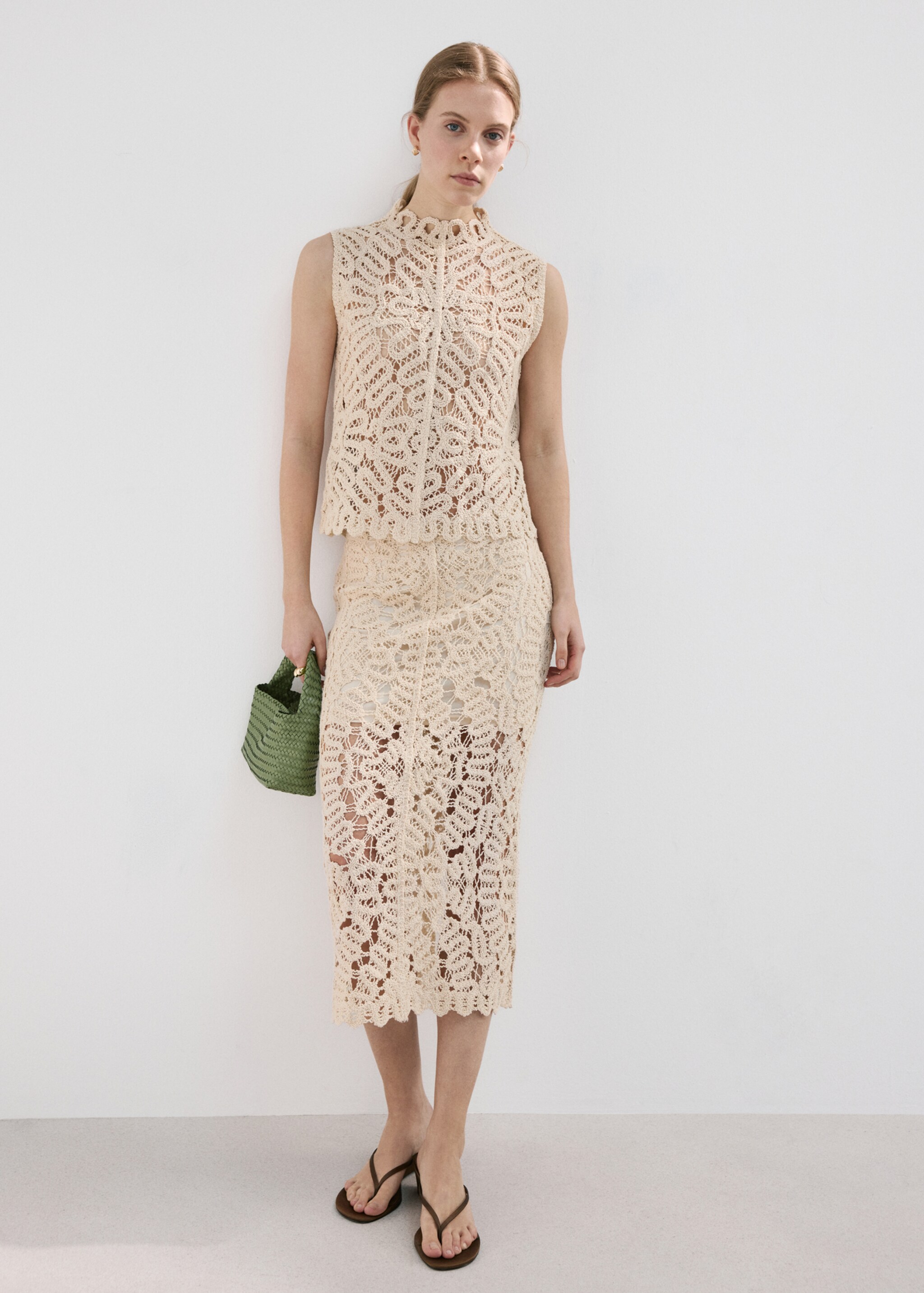 Top maille ajourée - Plan général, Sable. Ref: 27017146-00.