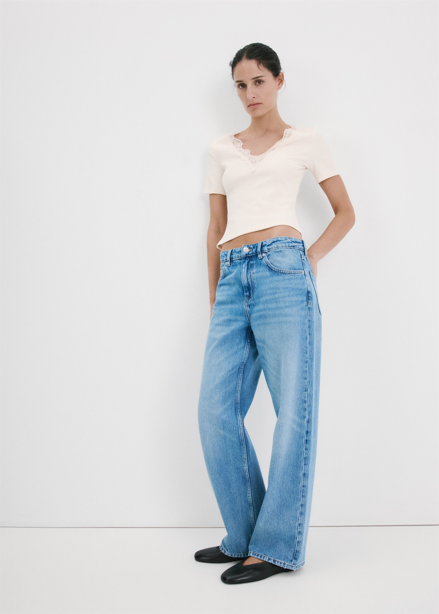 Lace trim top - General plane