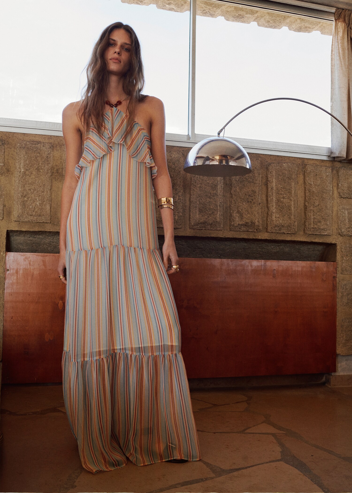 Robe rayures volants - Plan général