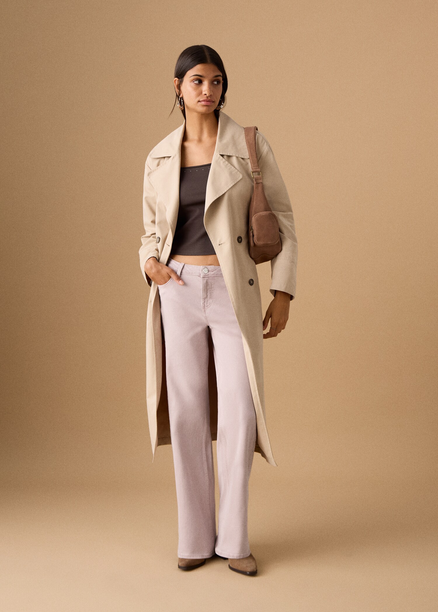 Jean taille basse à clous - Plan général