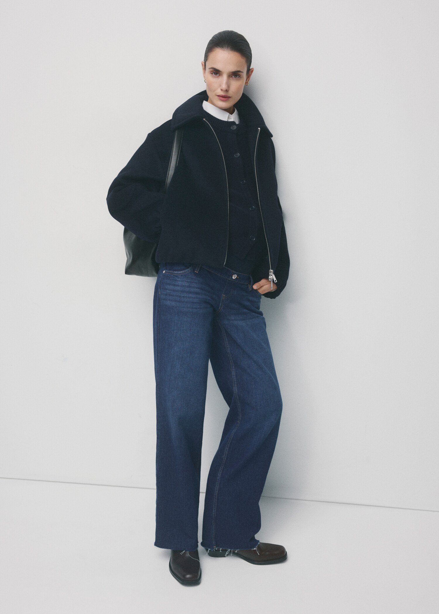 Wideleg zwangerschapsjeans - Overzichtstekening