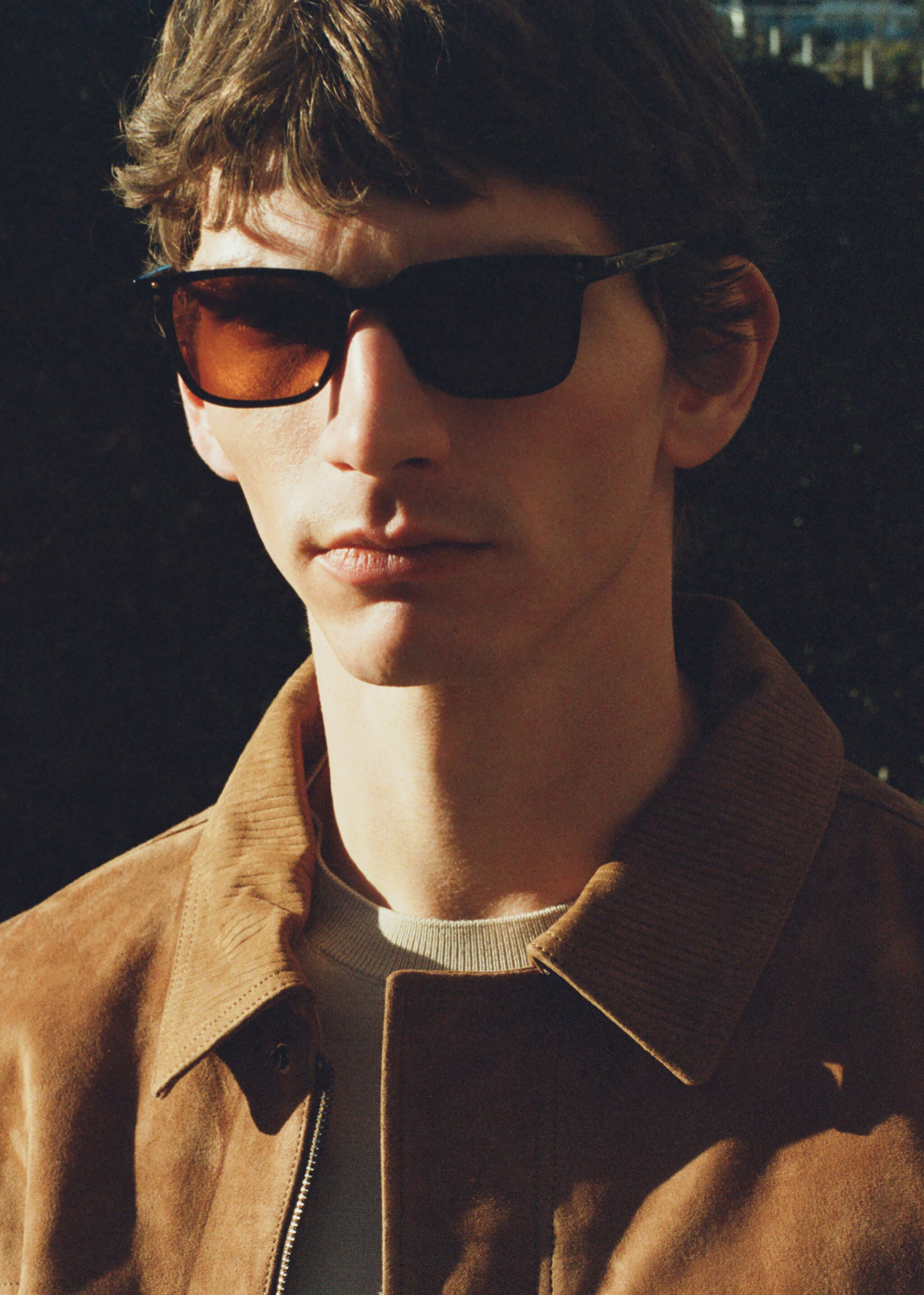 Rectangular-frame sunglasses - General plane, Black. Ref: 27021304-00.