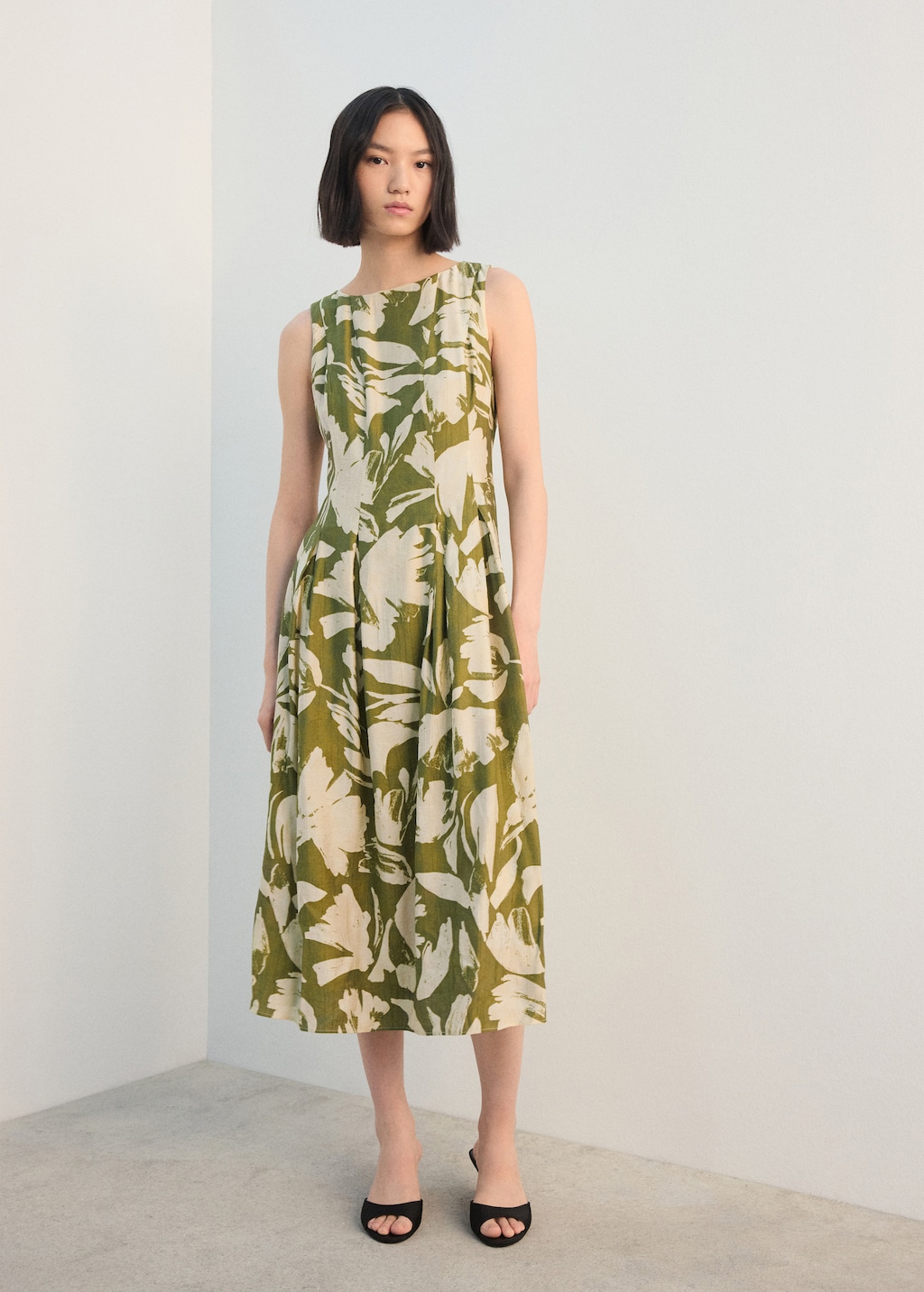 Floral-print flared dress - image 2