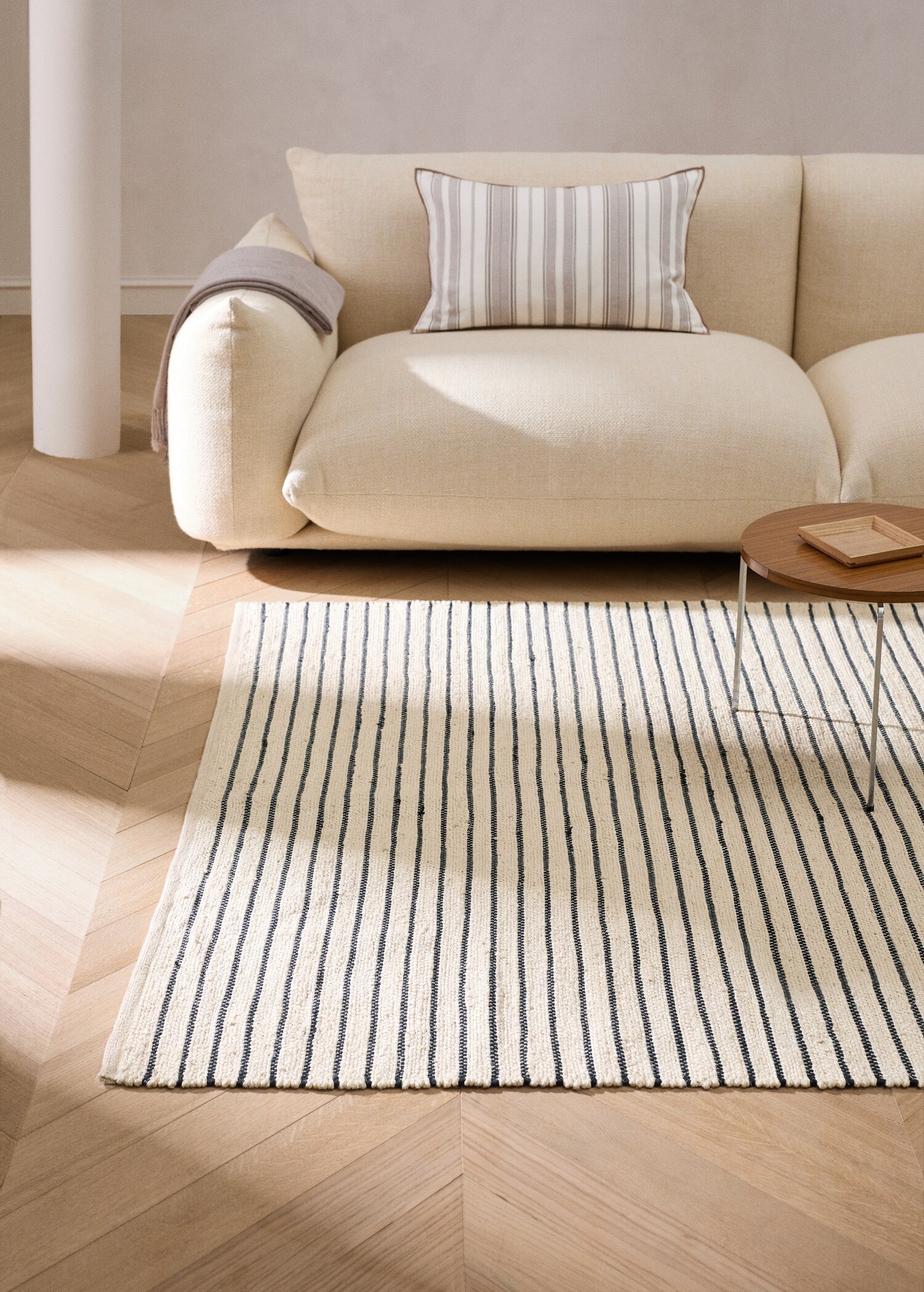 Jute stripe rug 150x200cm - General plane