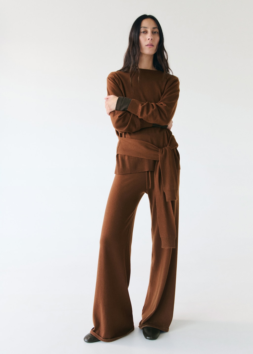 Mango Wool blend knot jersey
