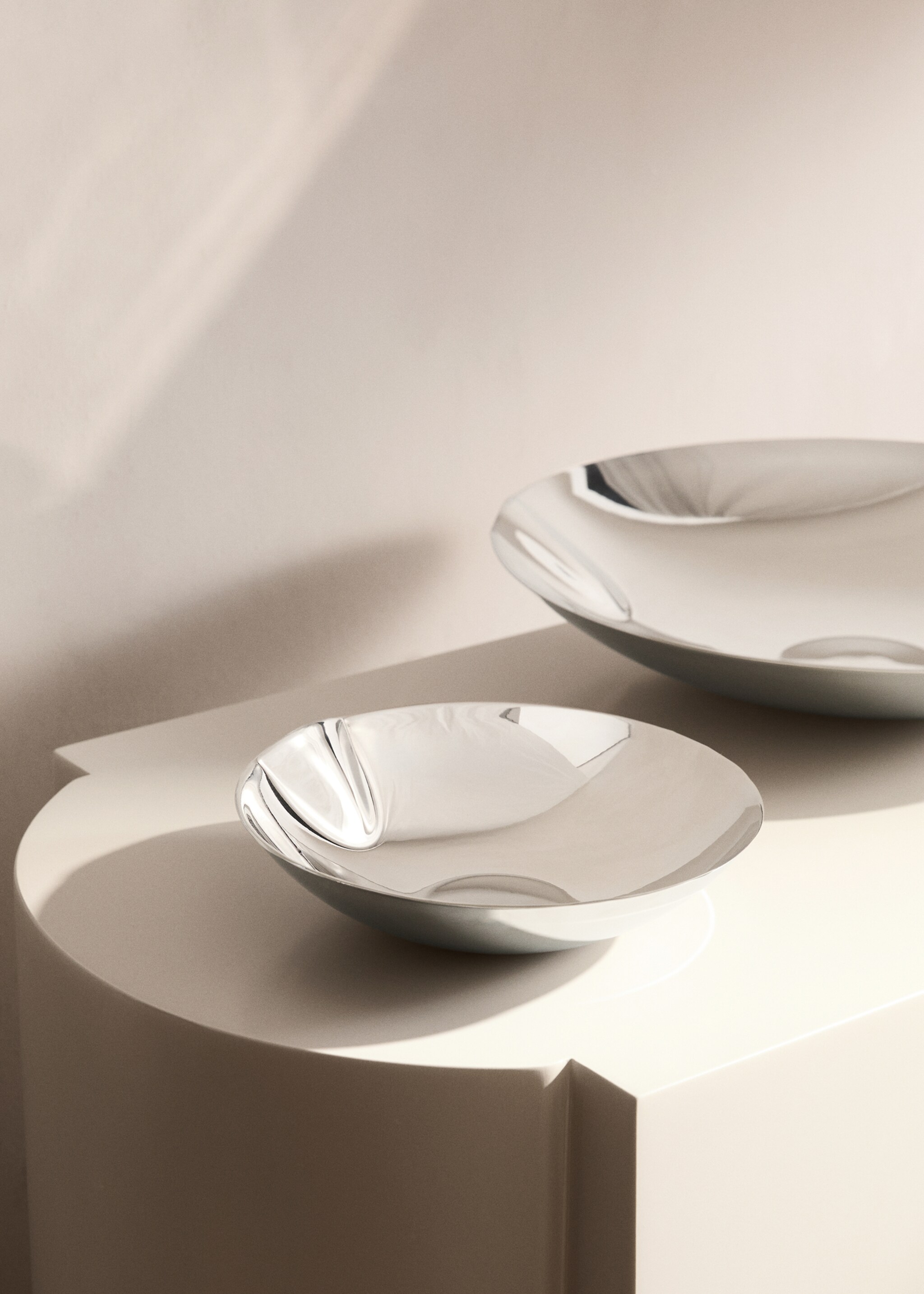 Safata decorativa acer petita - Pla general, Platejat. Ref: 27023317-00.