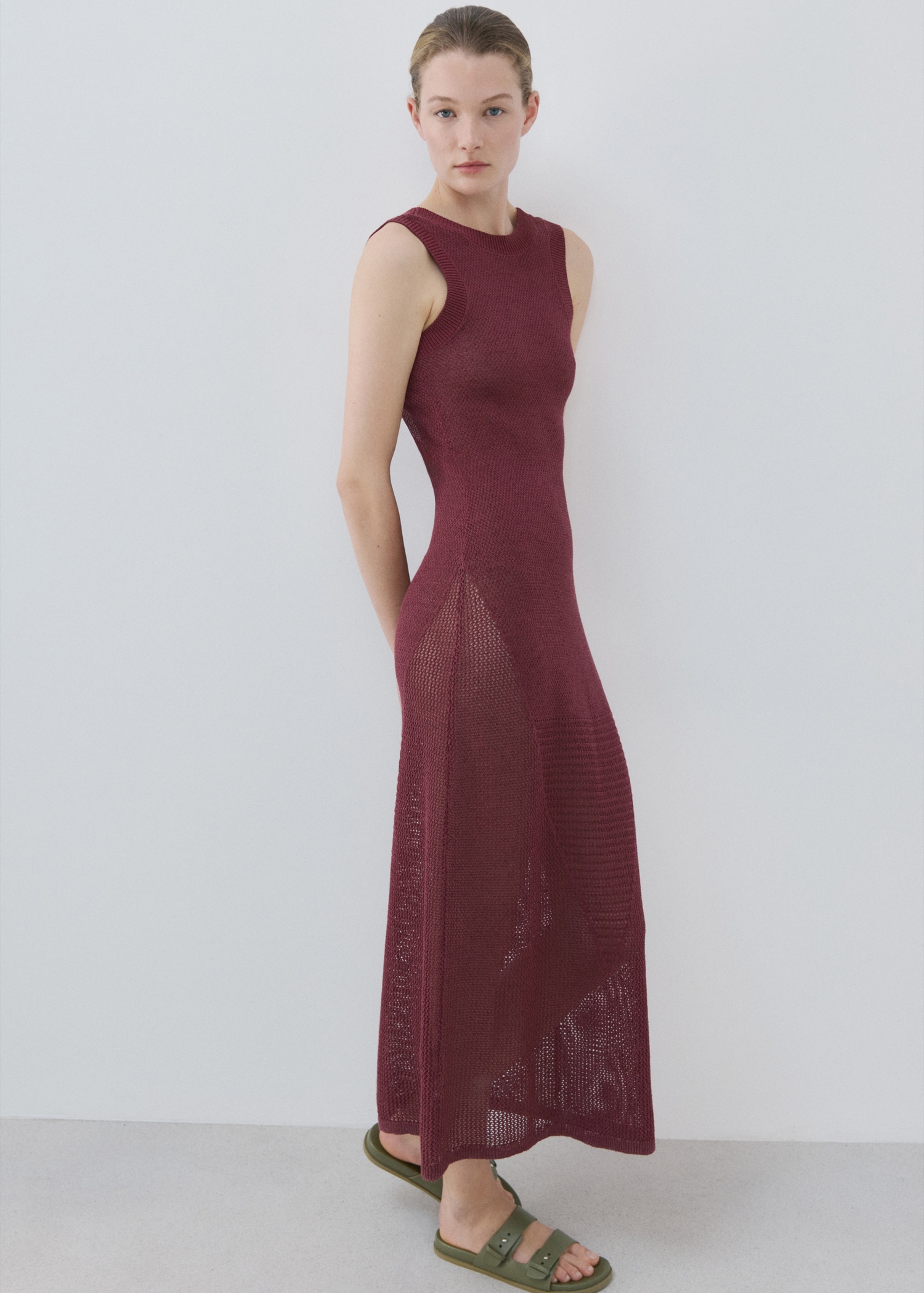 Crochet knitted dress - General plane