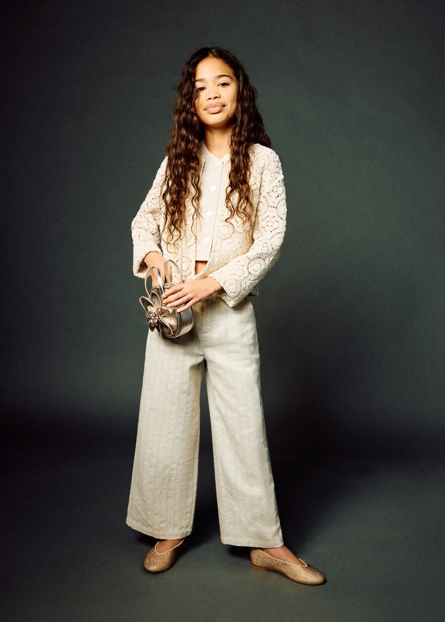 Mini kabelka s květinovým motivem - Celkový náhled