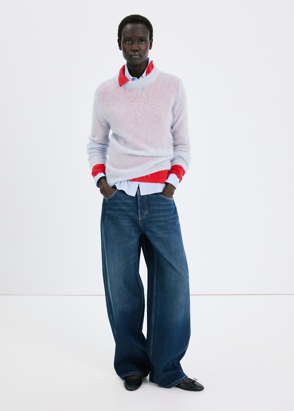 Mid-rise balloon jeans - image 2