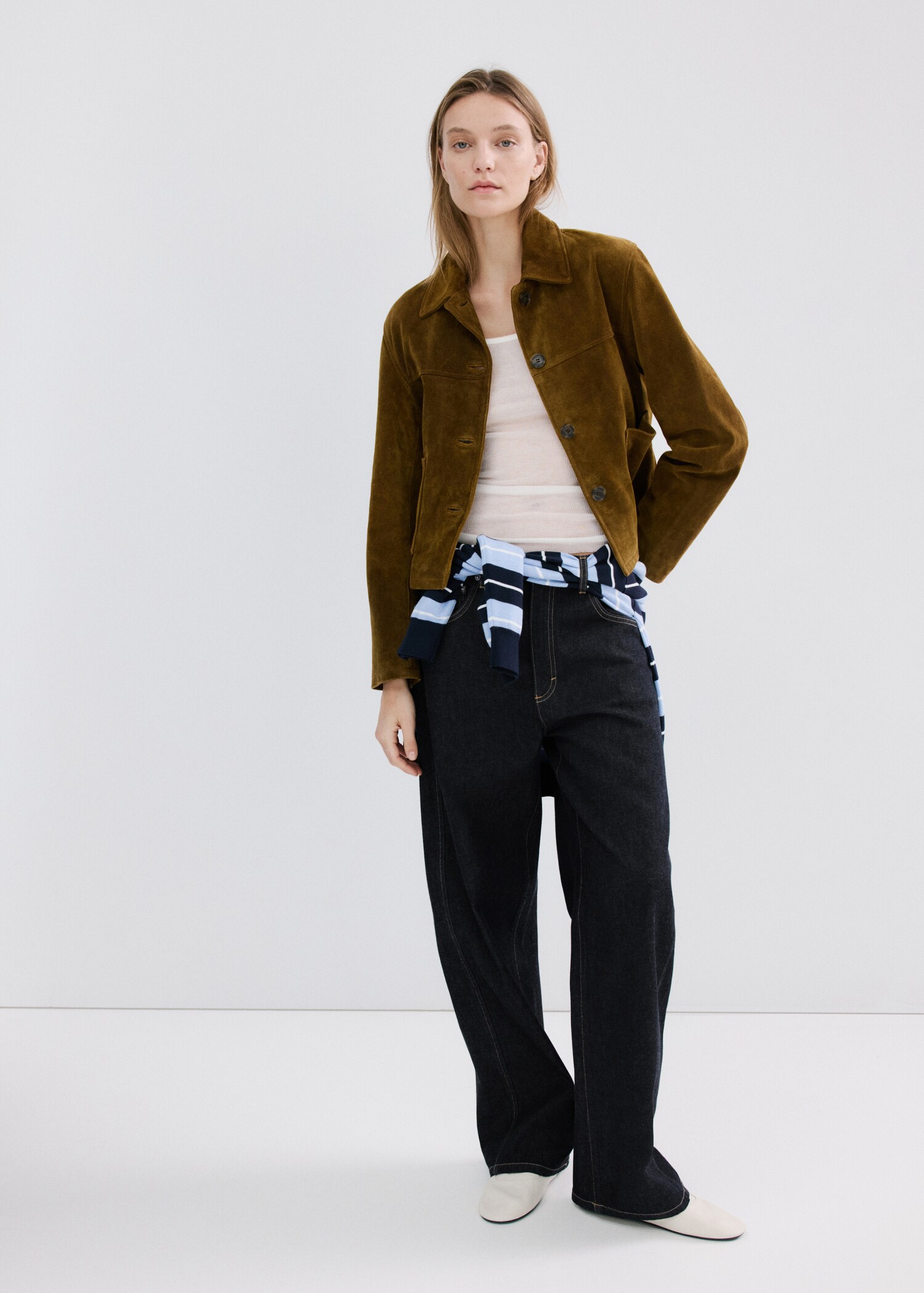 Low-rise balloon jeans - General plane