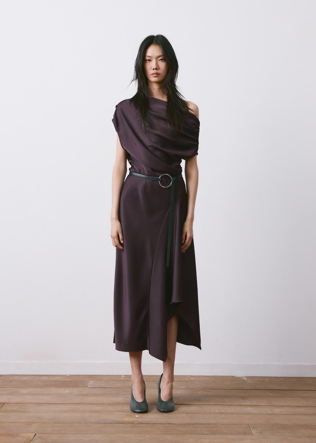 Asymmetrical flared dress