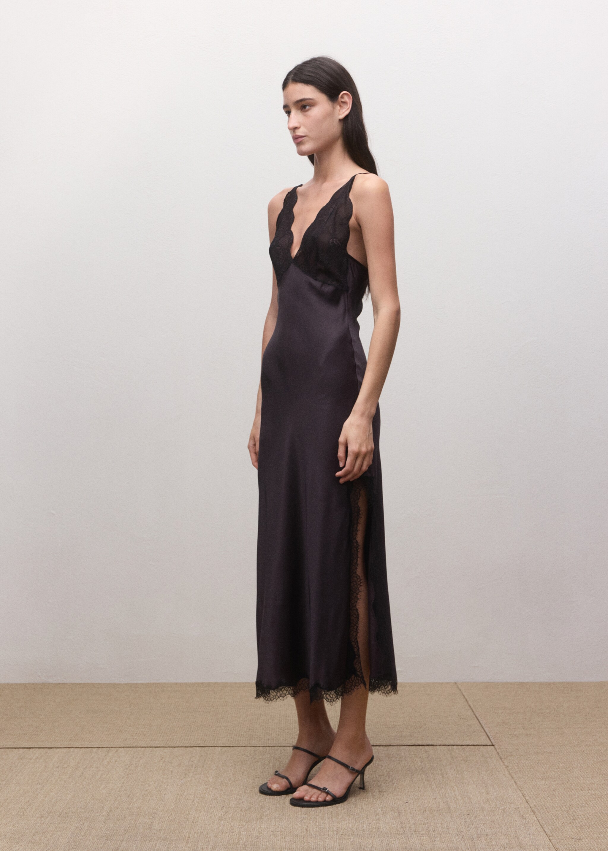 Sandales talon 100 % cuir lanières boucle - Plan général, Chocolat. Ref: 27024443-00.