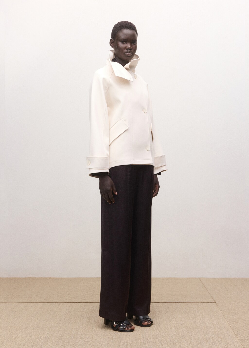 Straight-leg pants with adjustable waist - image 2