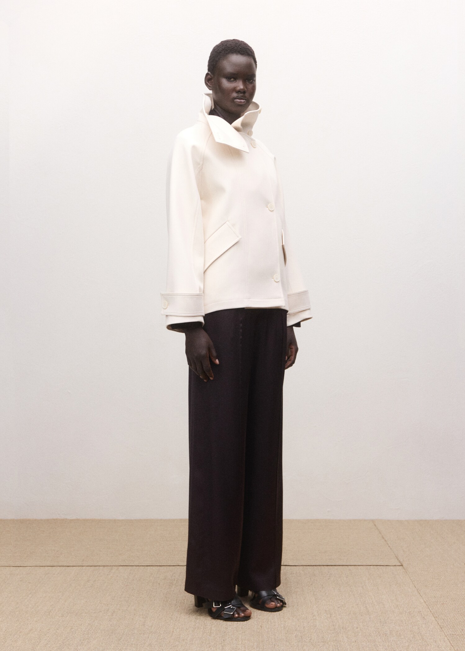 Pantalon droit taille réglable - Plan général