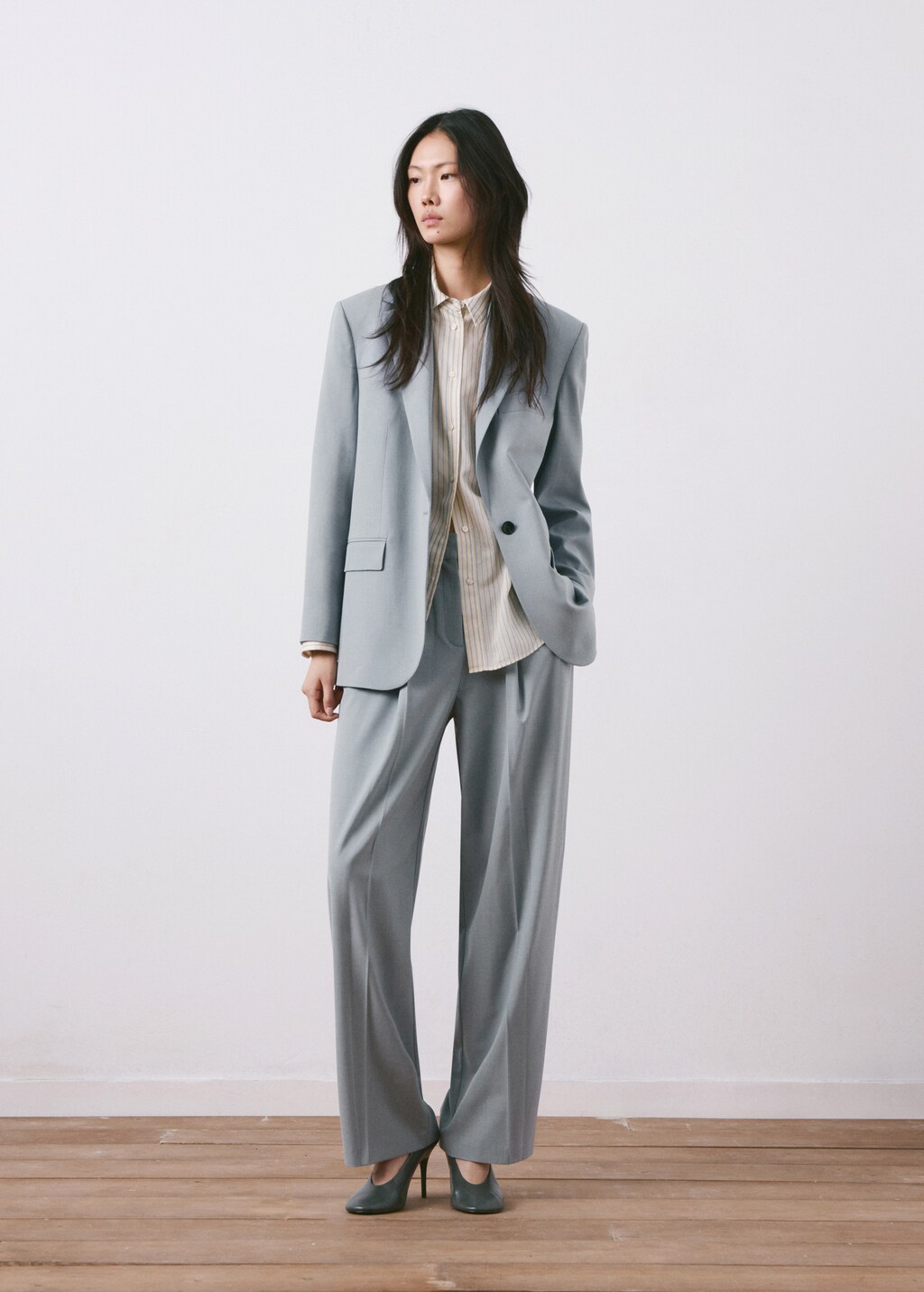 Straight suit trousers