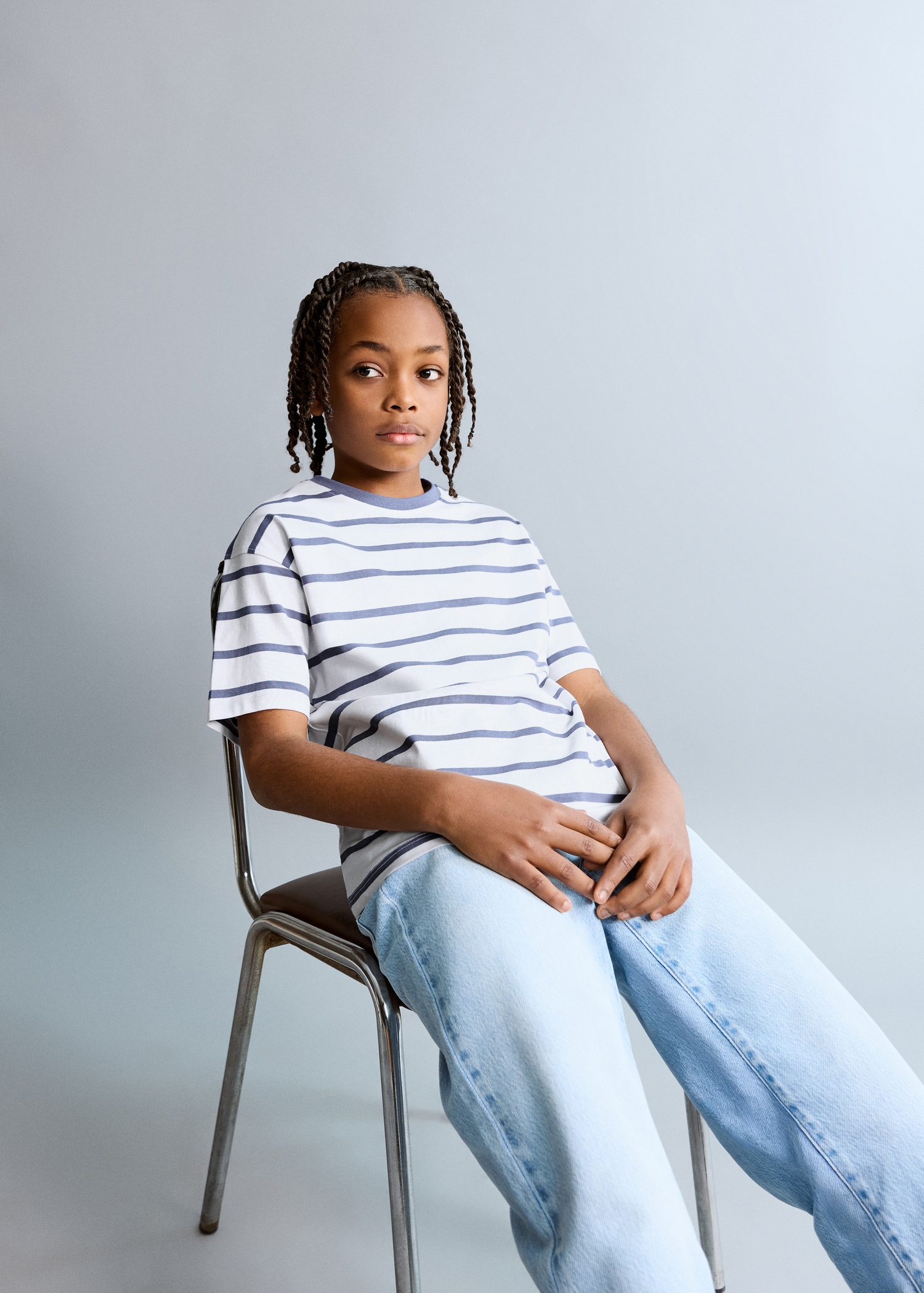 Striped cotton T-shirt - General plane